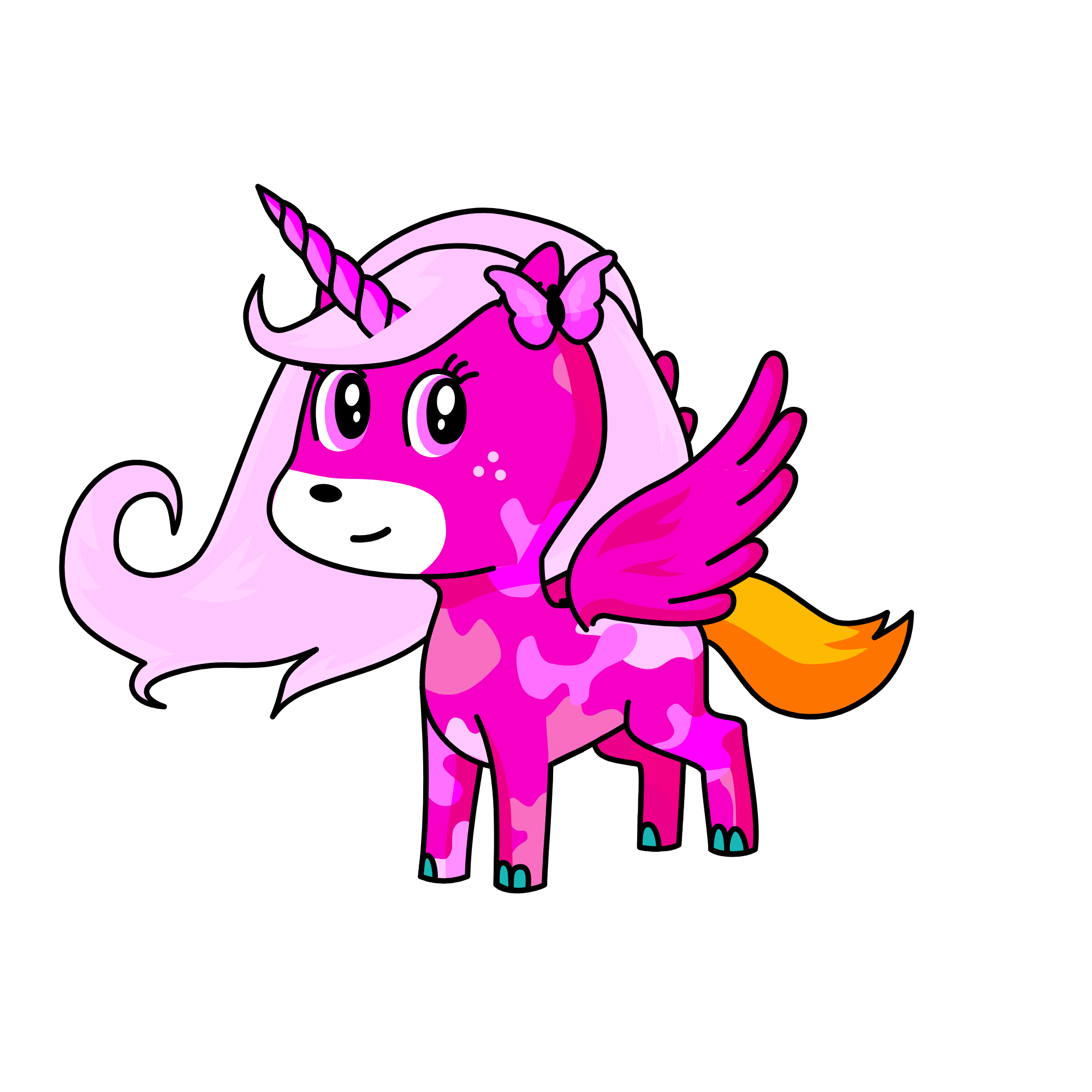 Pinky, the unicorn
