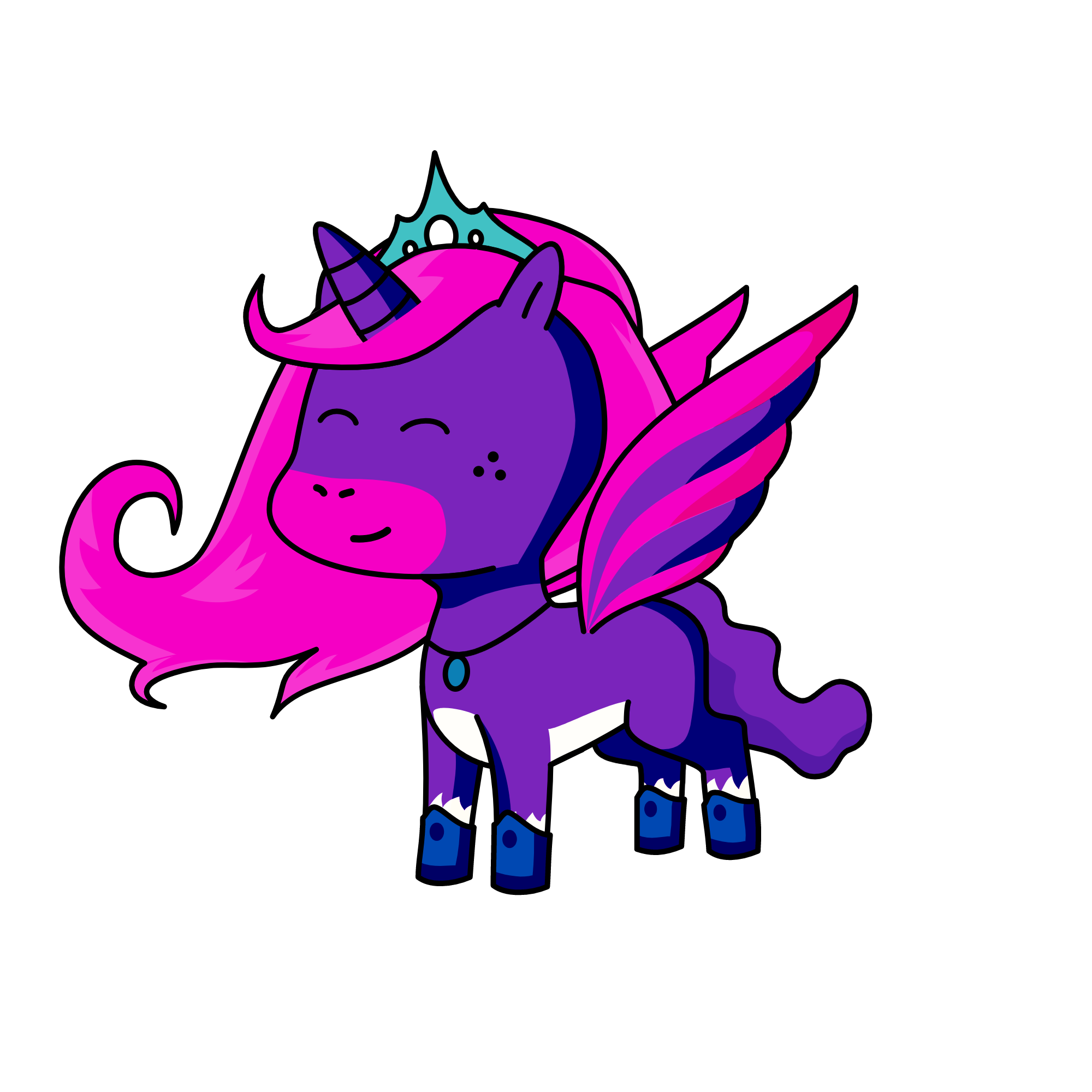 please do not copy me if i am beautiful then you, the unicorn