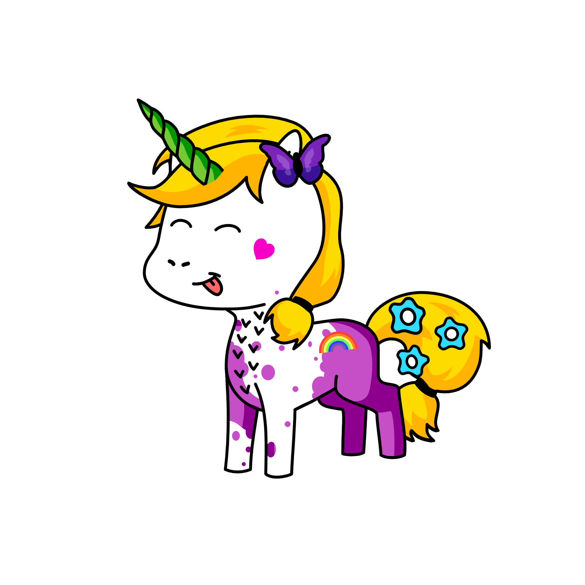 Addison, the unicorn