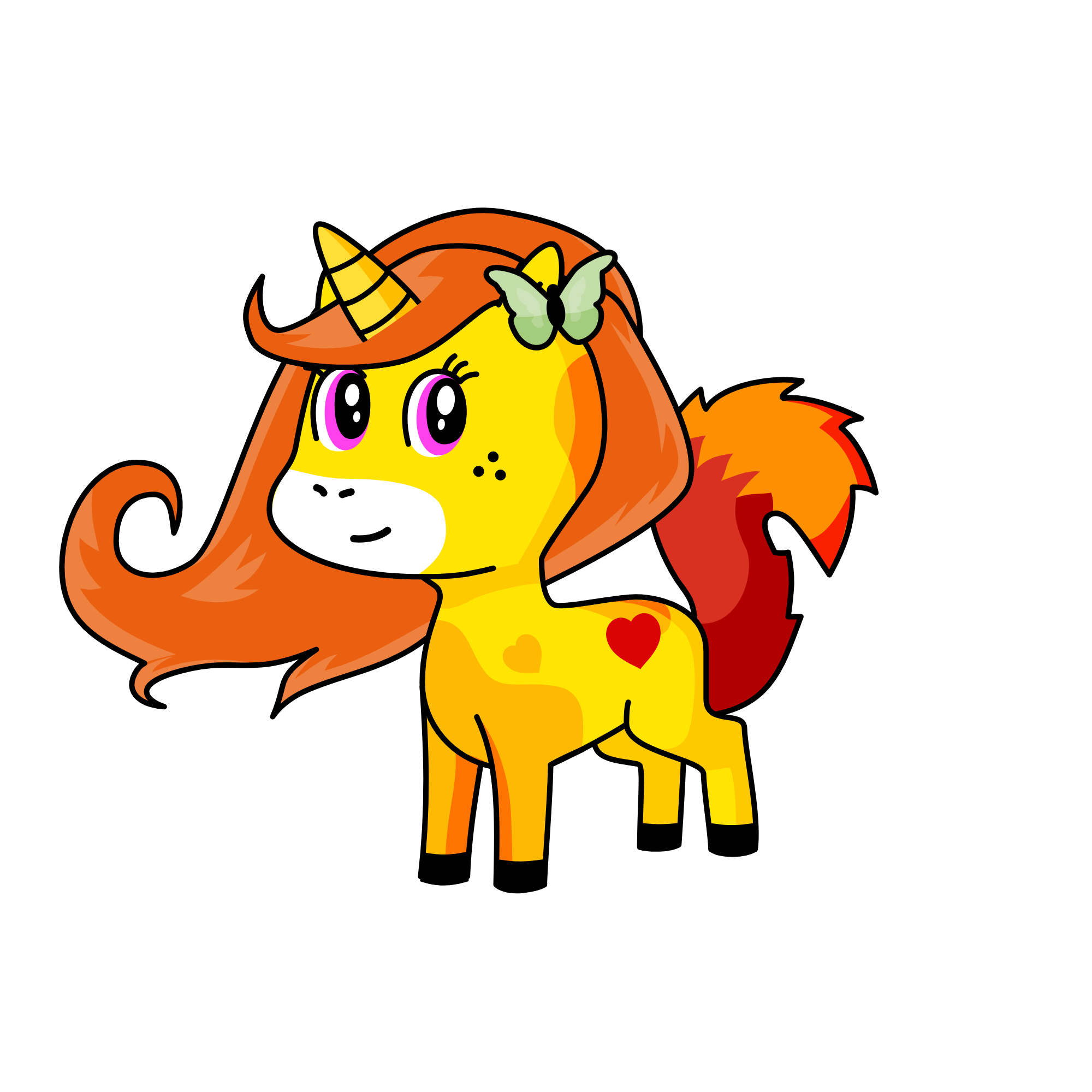 BEAUTIFLY, the unicorn