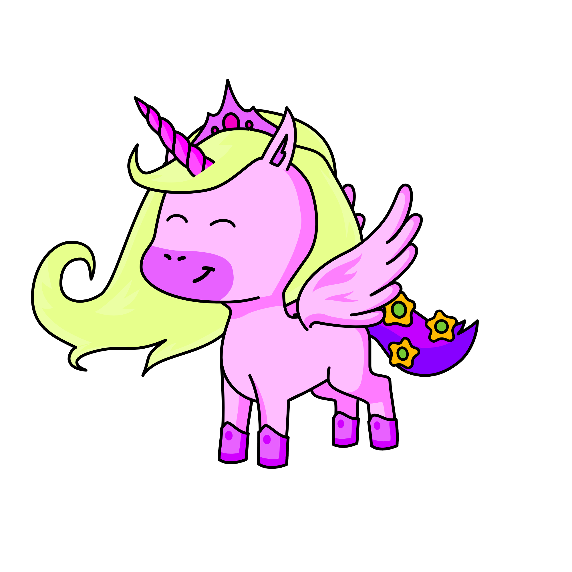 queen of the smiles - smile, the unicorn