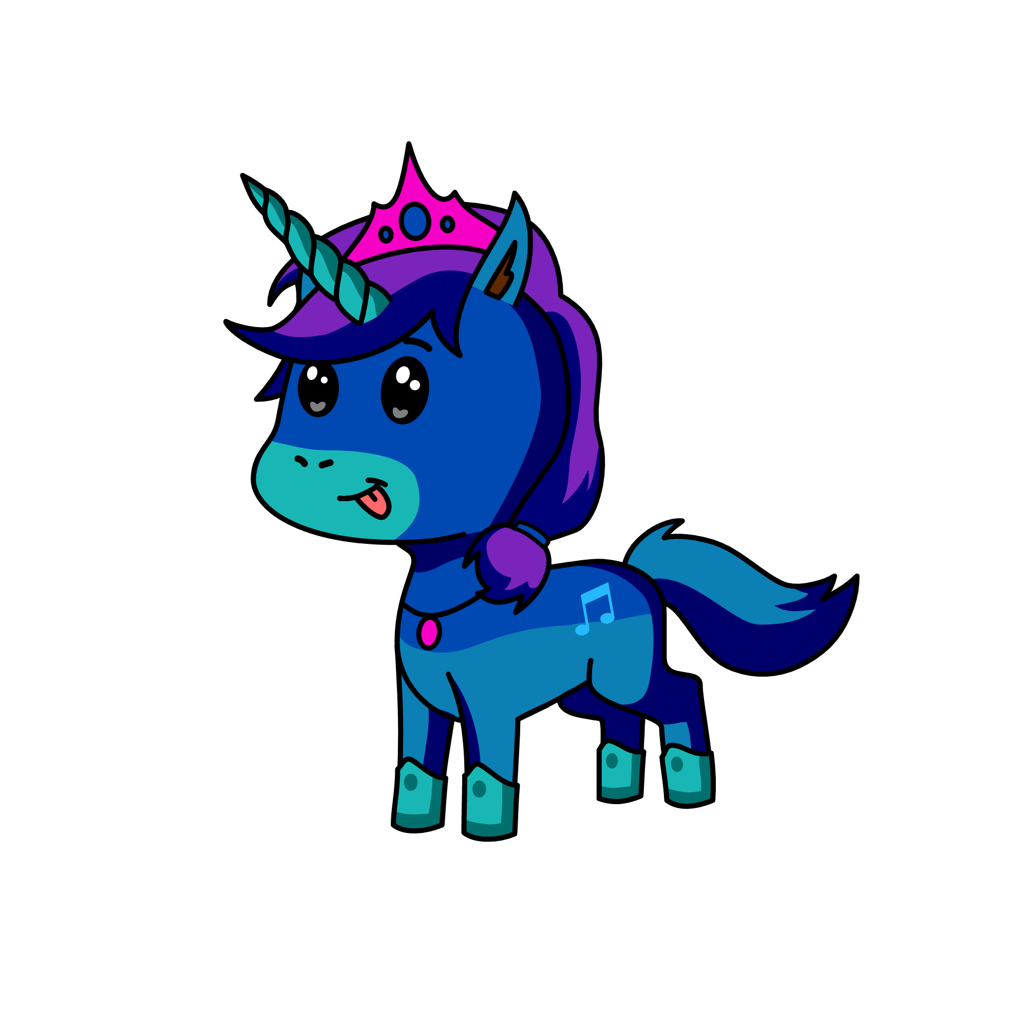 snowy, the unicorn