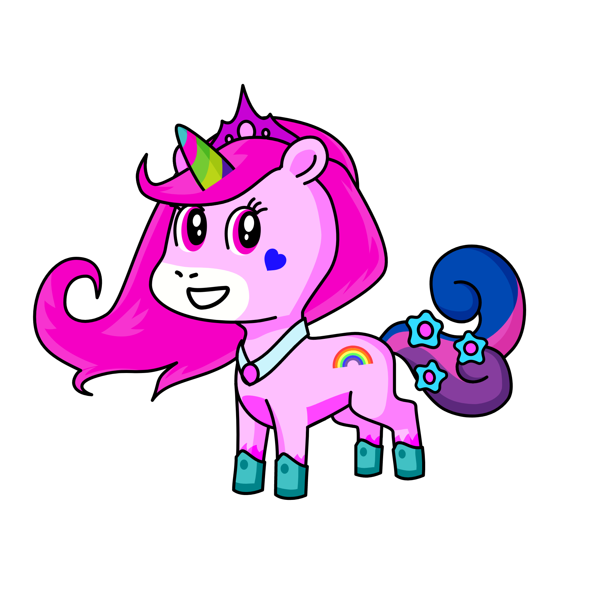 Princess Pixa, the unicorn