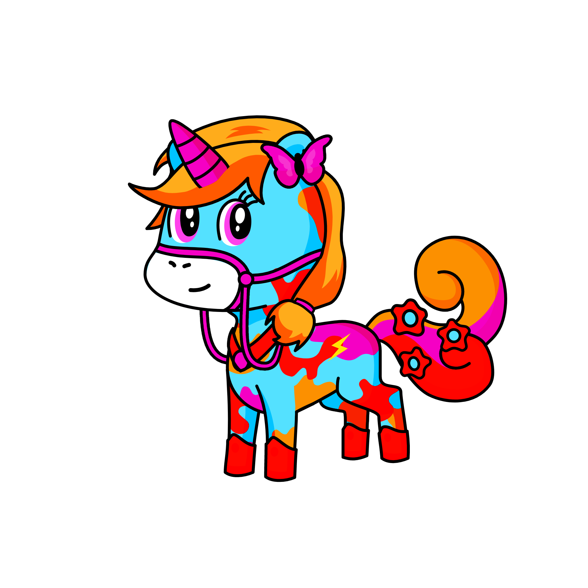 Artist Ponie, the unicorn