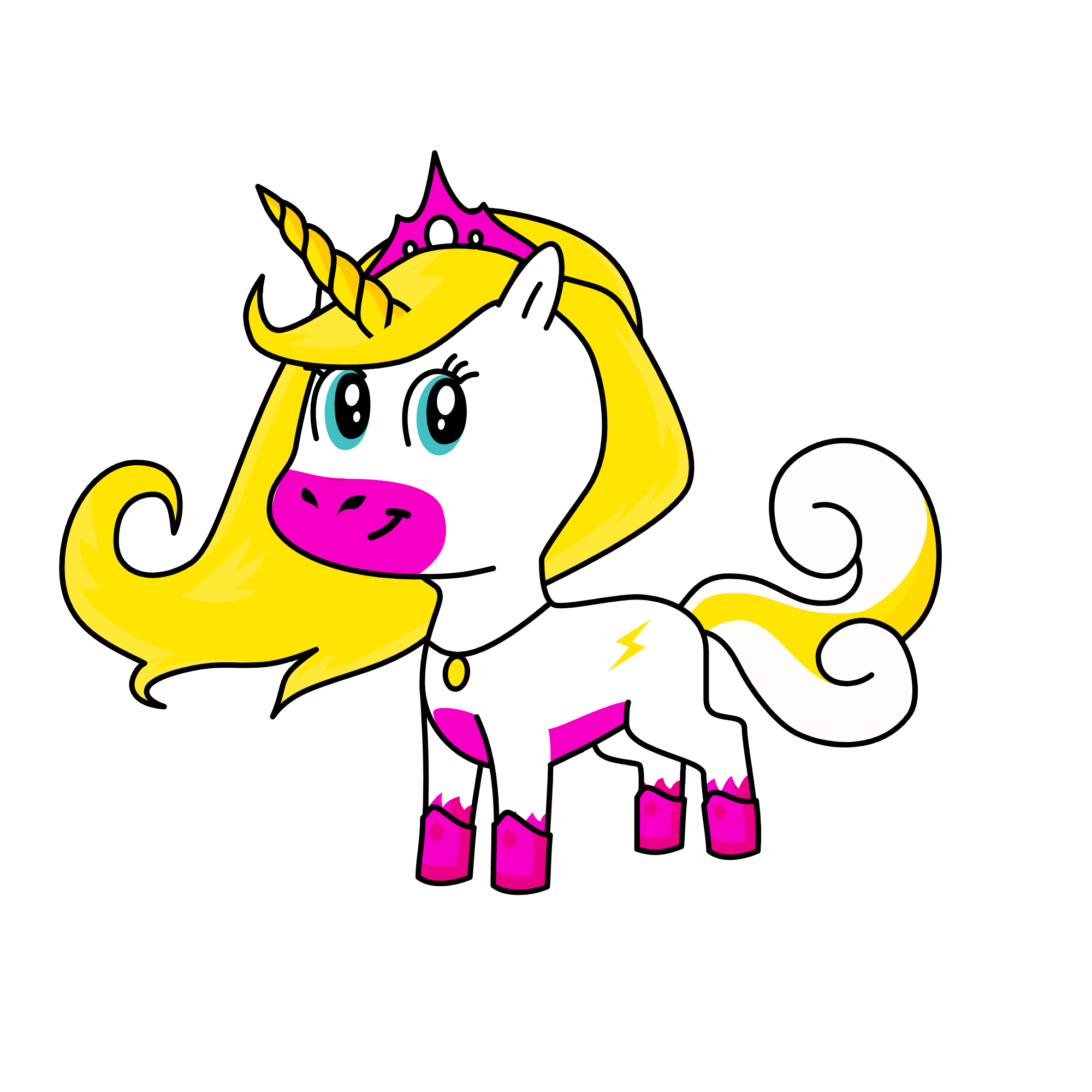 yelow quin, the unicorn