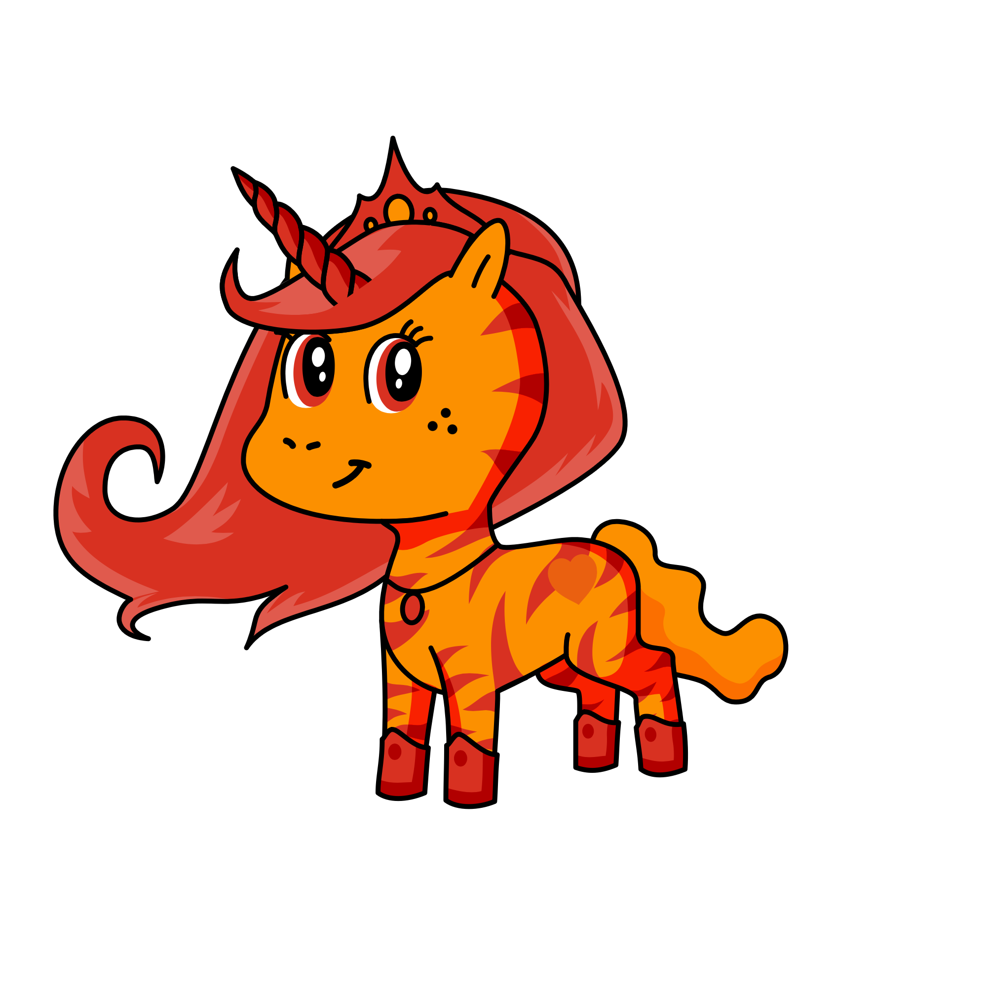 Fire, the unicorn