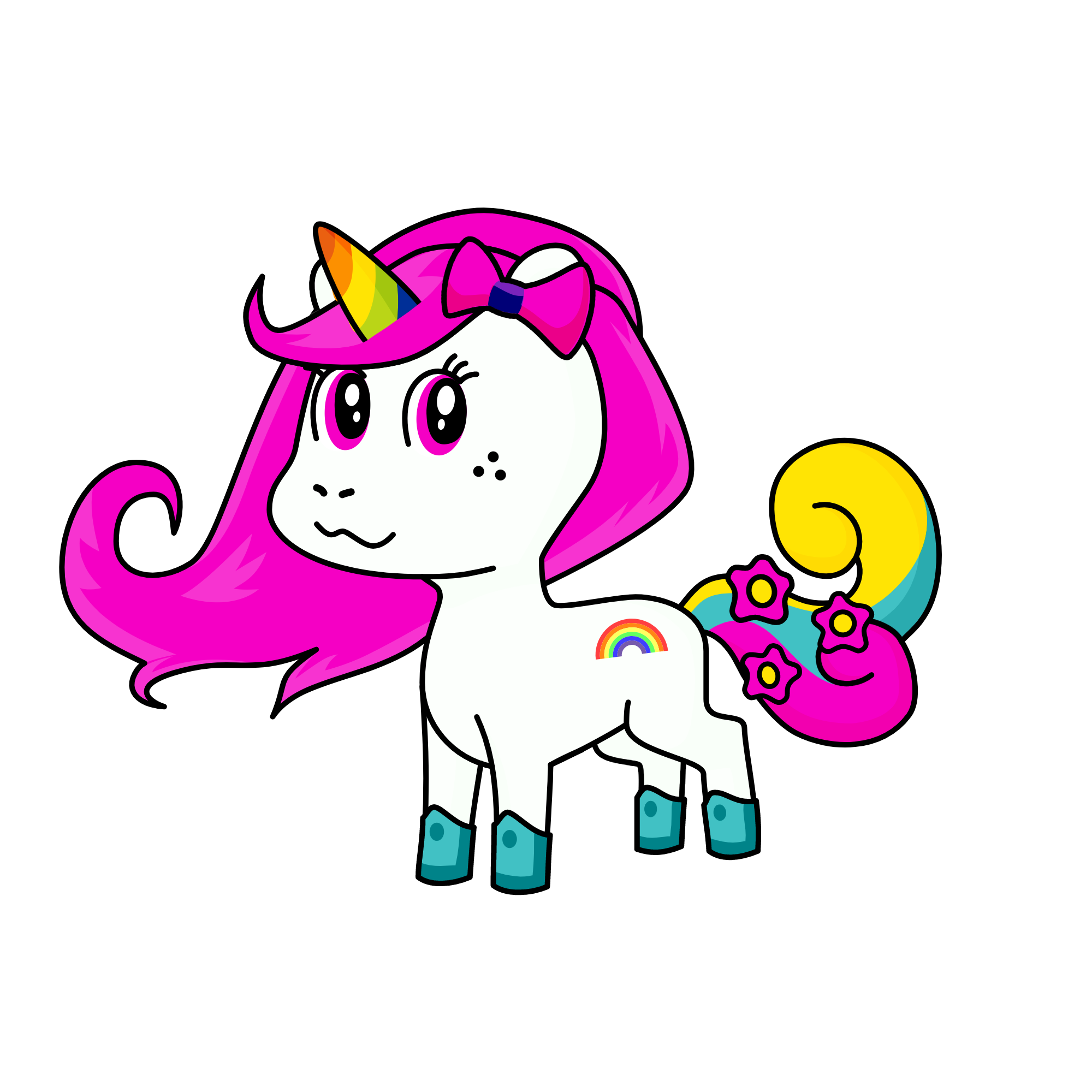 lily cupcake, the unicorn
