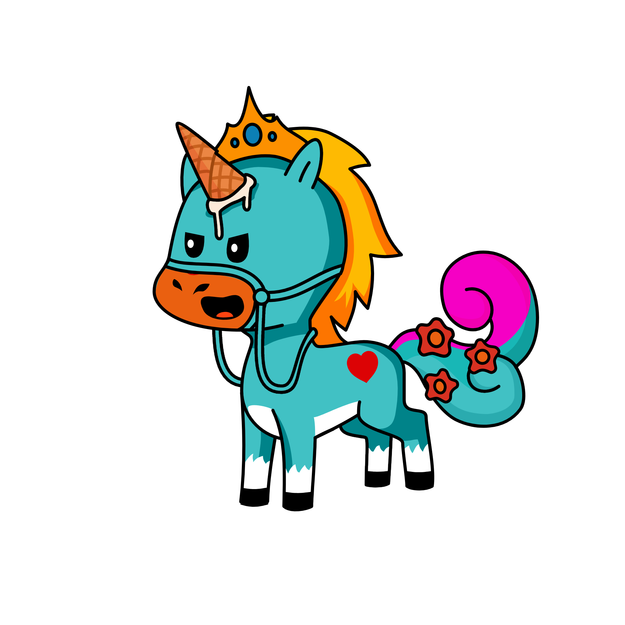 Crazy cyco maniac B I T C H, the unicorn