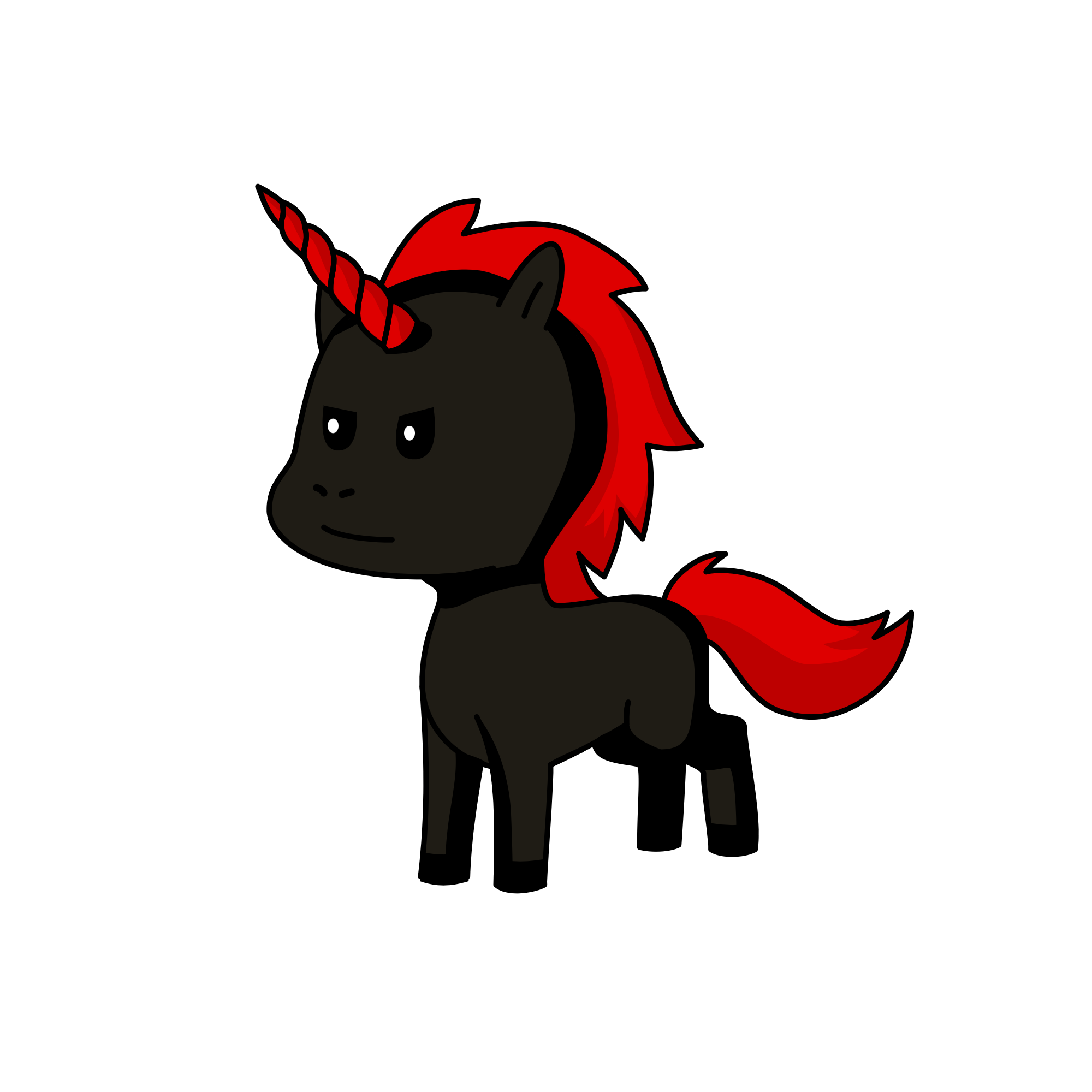 Evil unicorn from adopt me, the unicorn