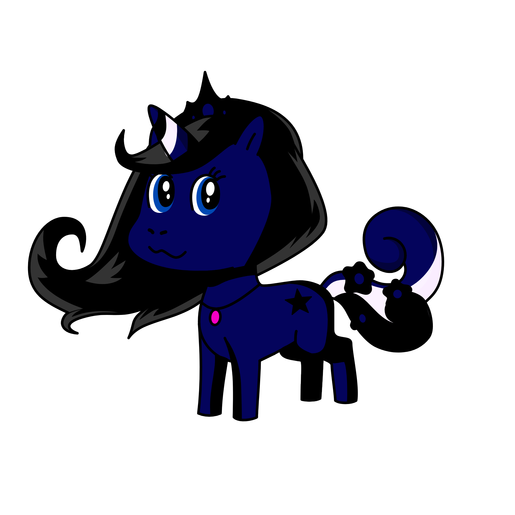Darky, the unicorn
