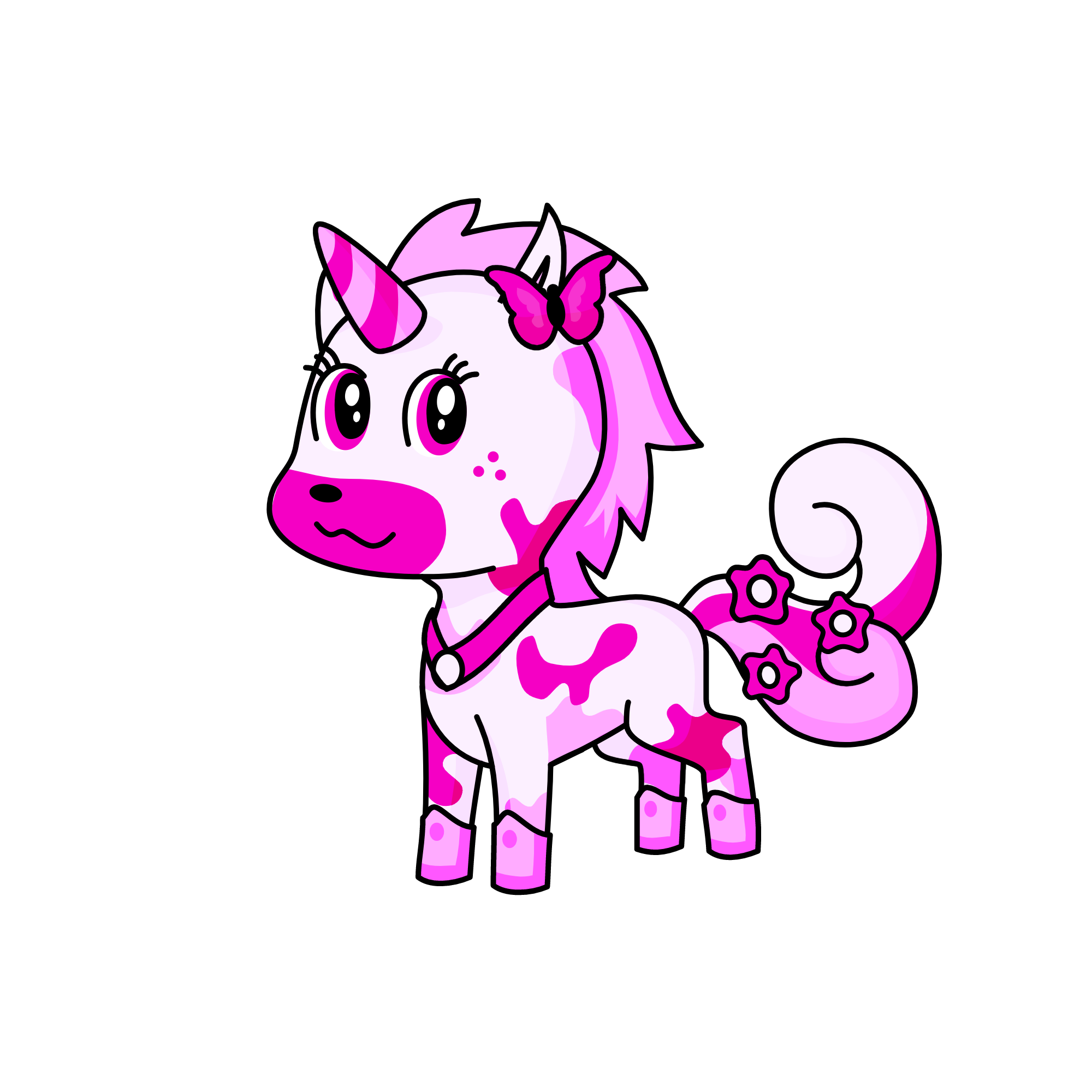 queen pink, the unicorn