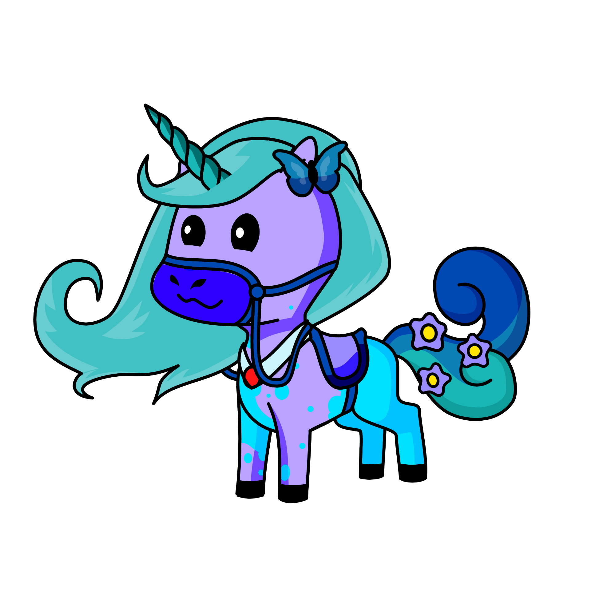 cute, the unicorn
