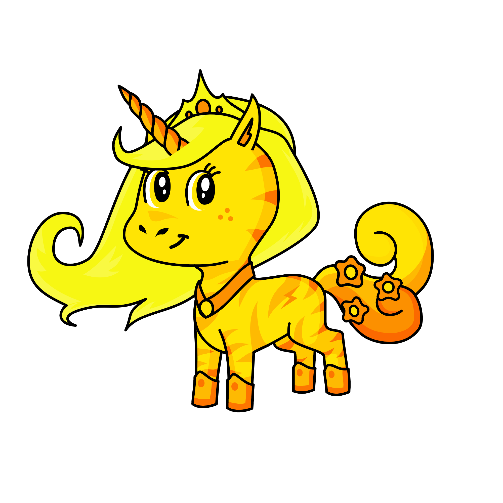 sunset, the unicorn