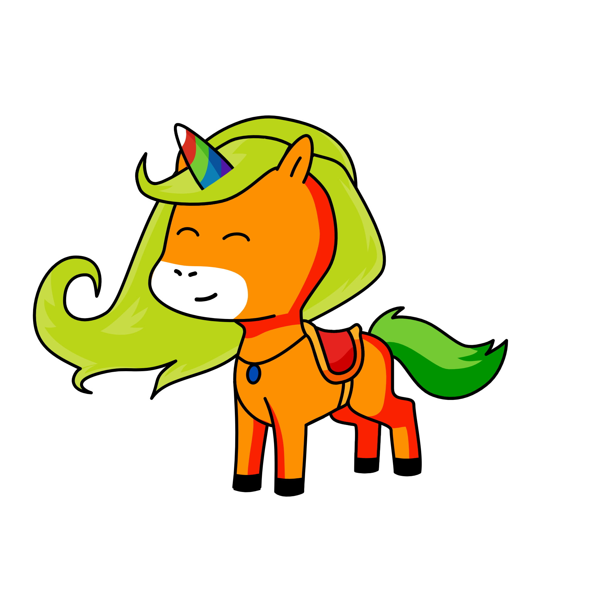 Foxie, the unicorn