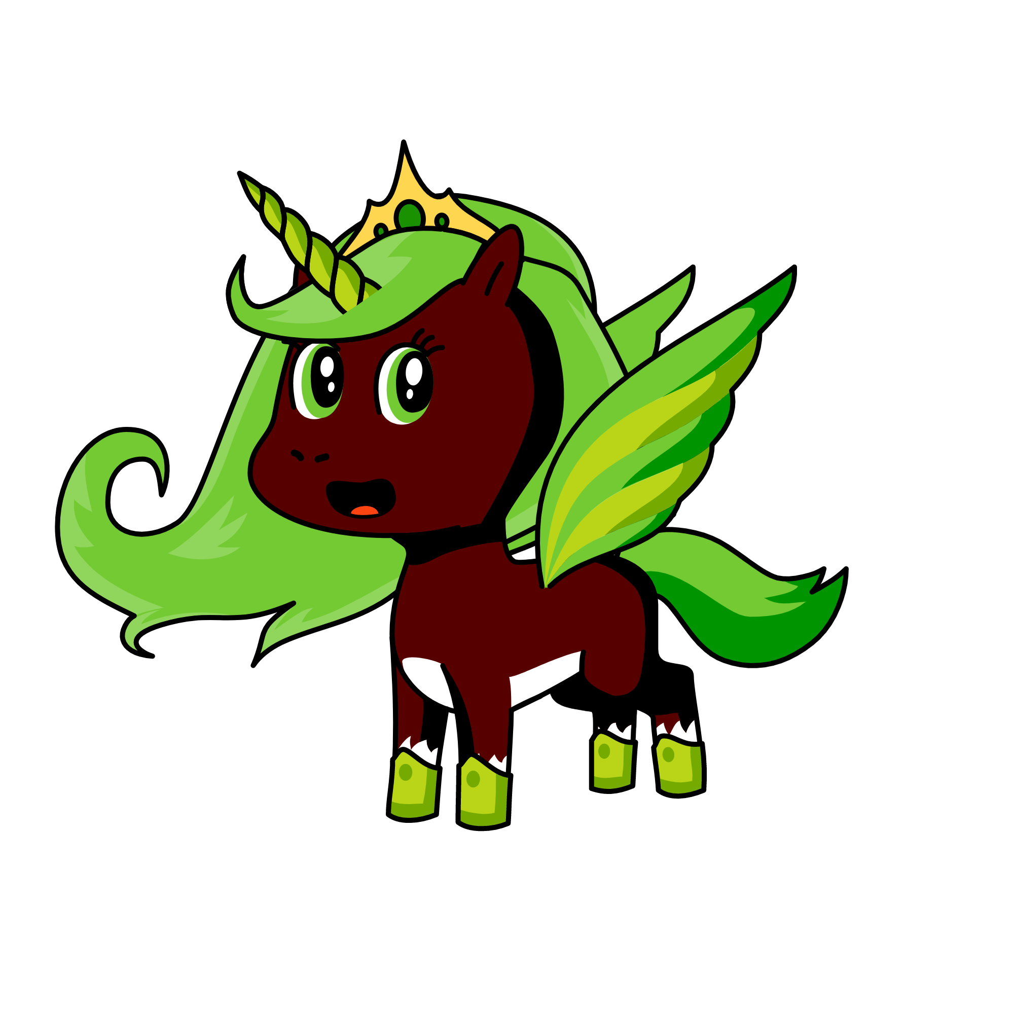 Princess Woodland, the unicorn