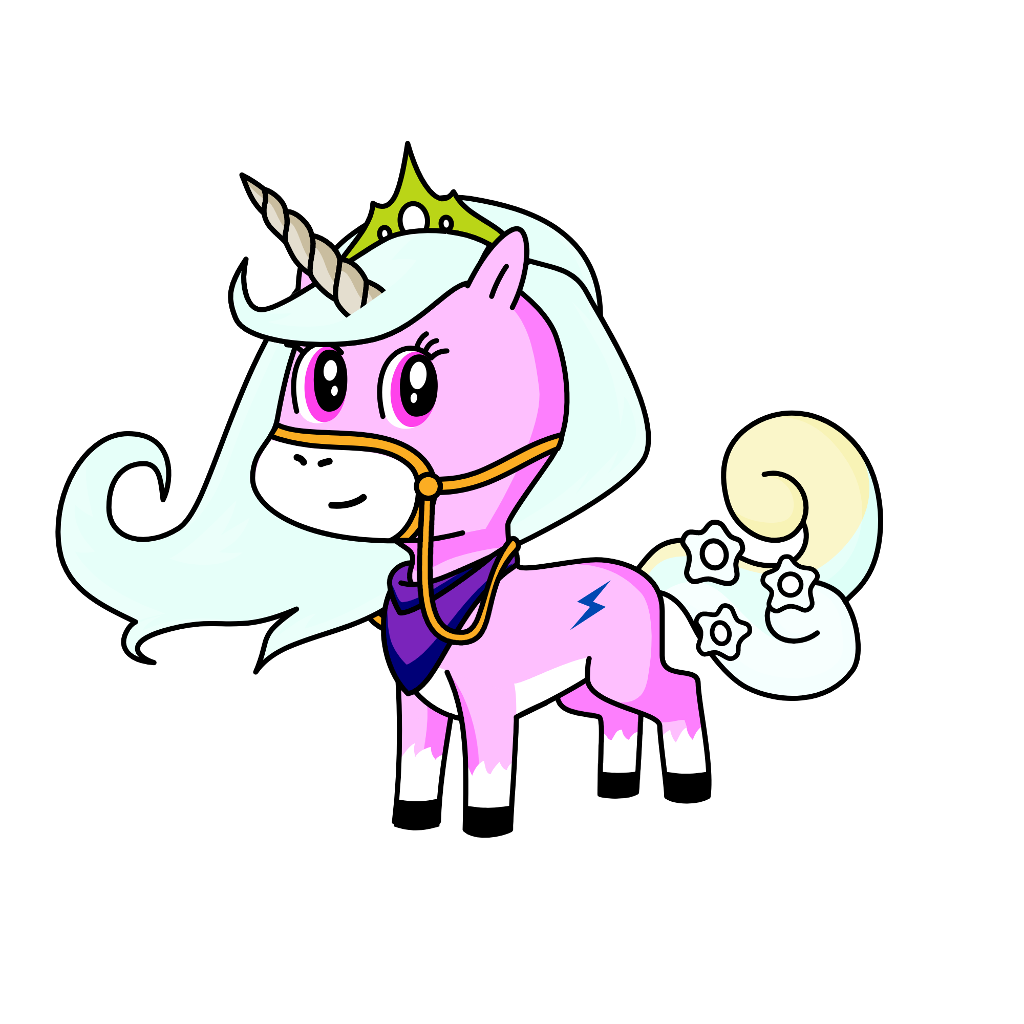 Royal cupcake, the unicorn