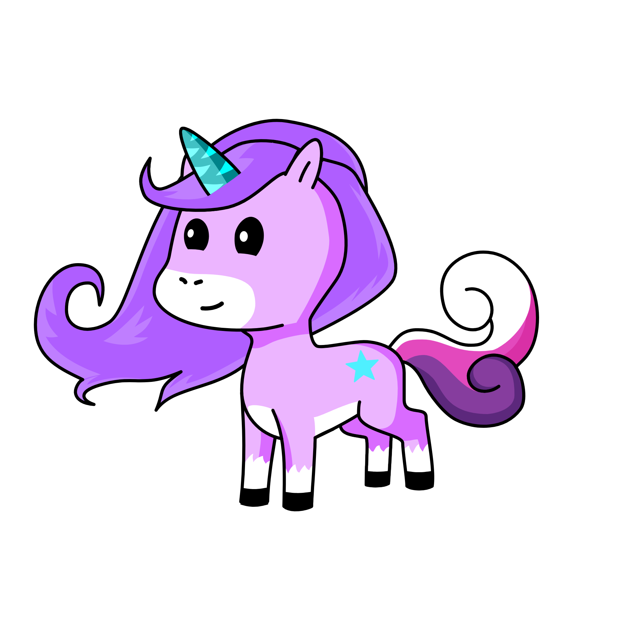 Royal cupcake, the unicorn