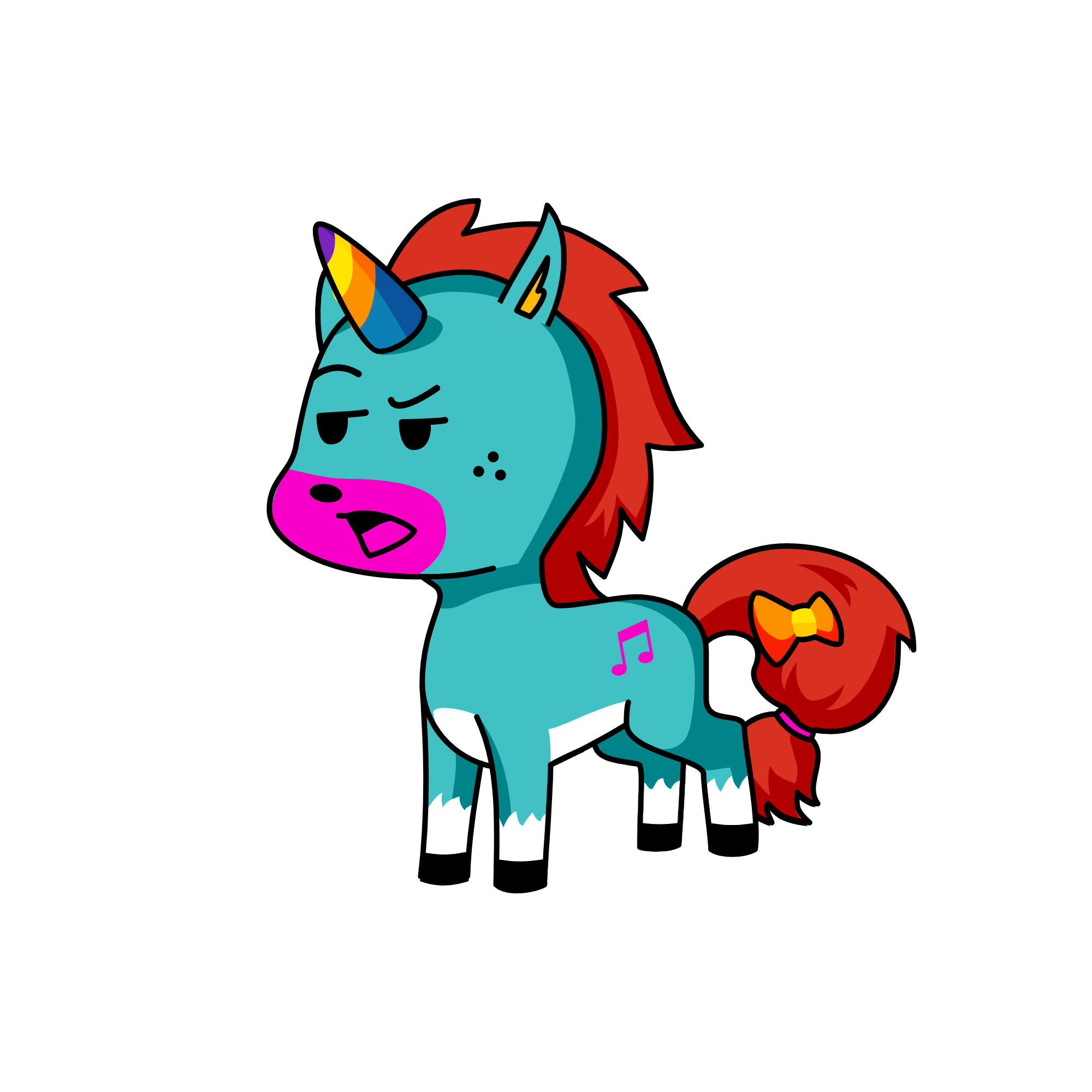 cool, the unicorn