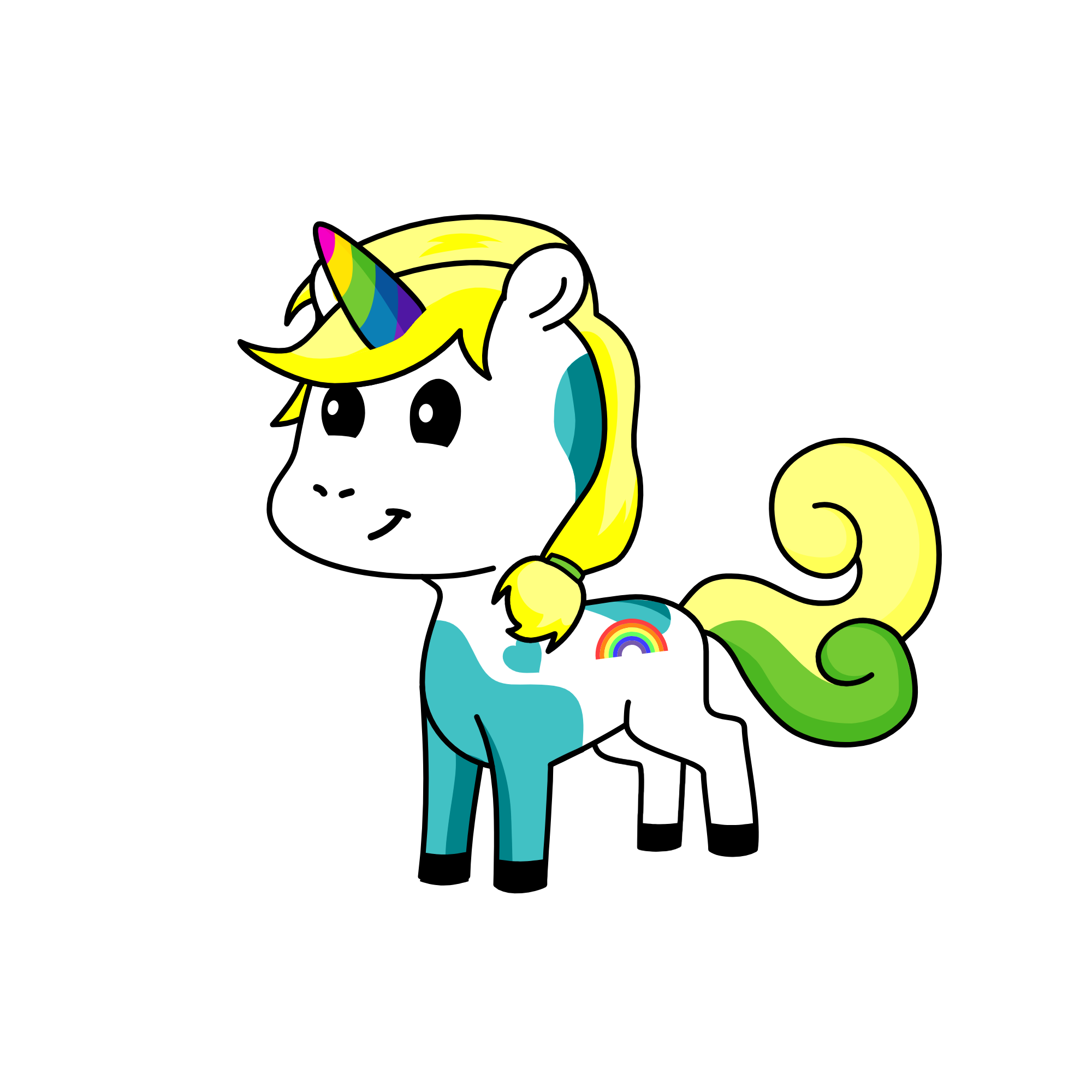 rainbow, the unicorn