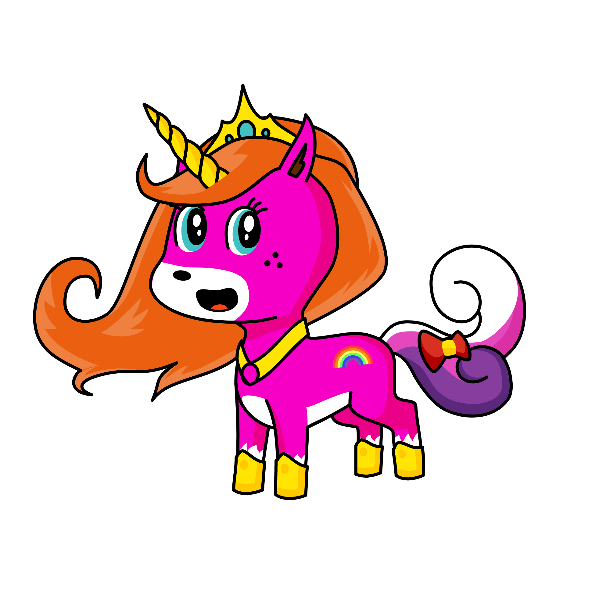 Wolf, the unicorn