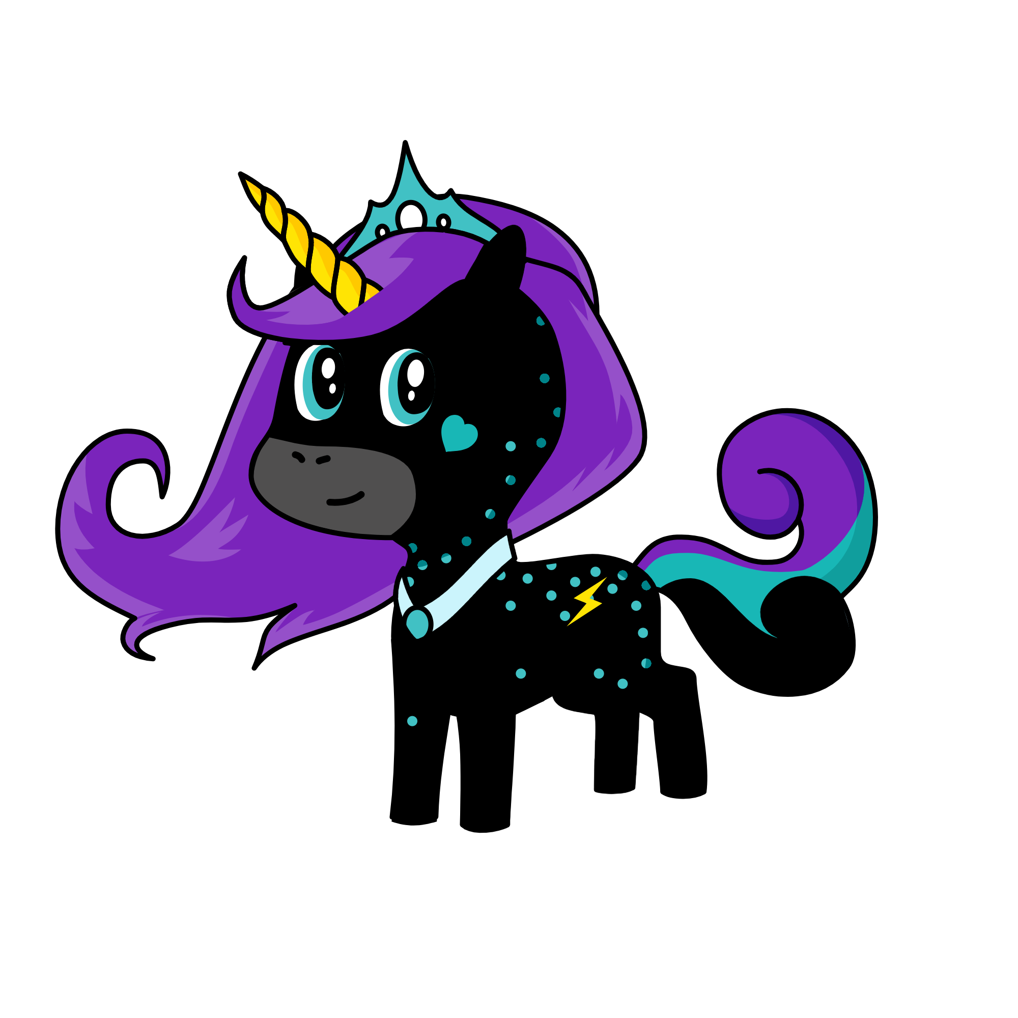 Midnight, the unicorn
