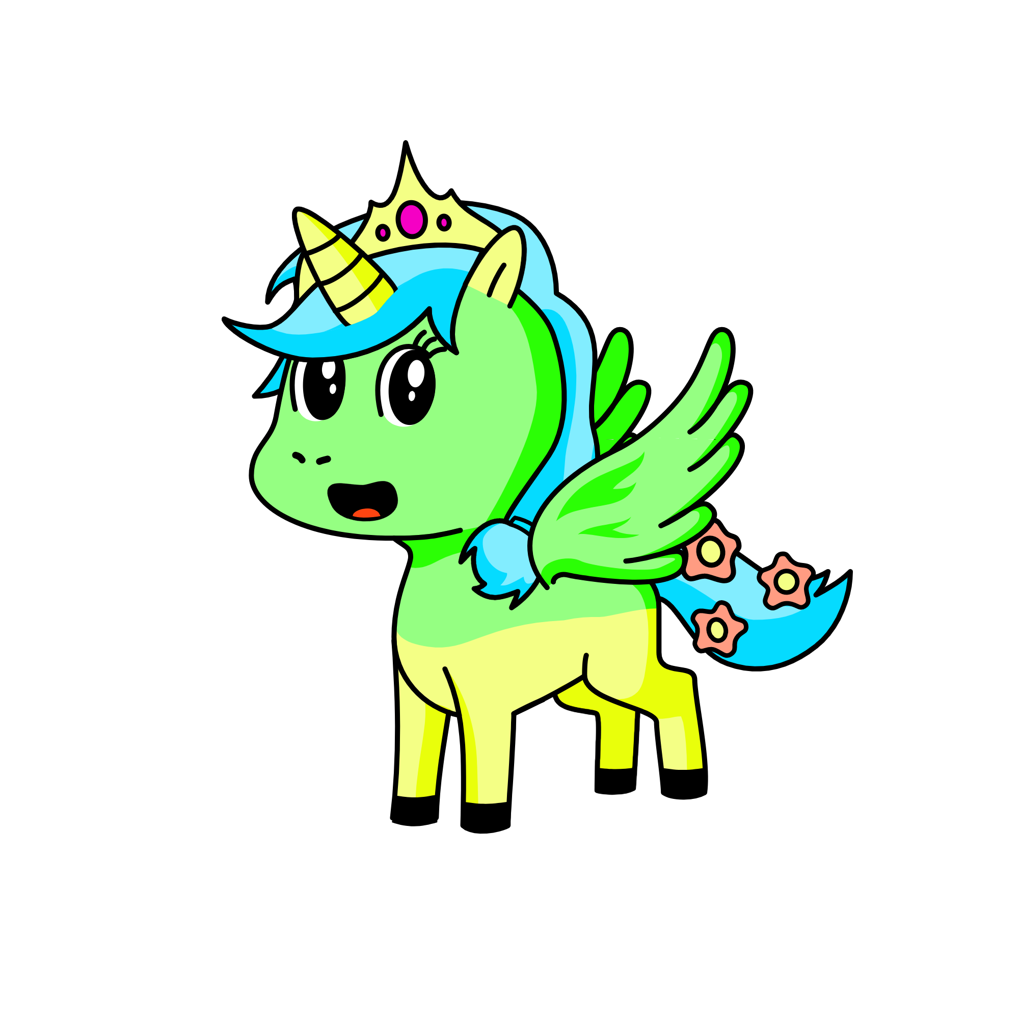 Flower, the unicorn