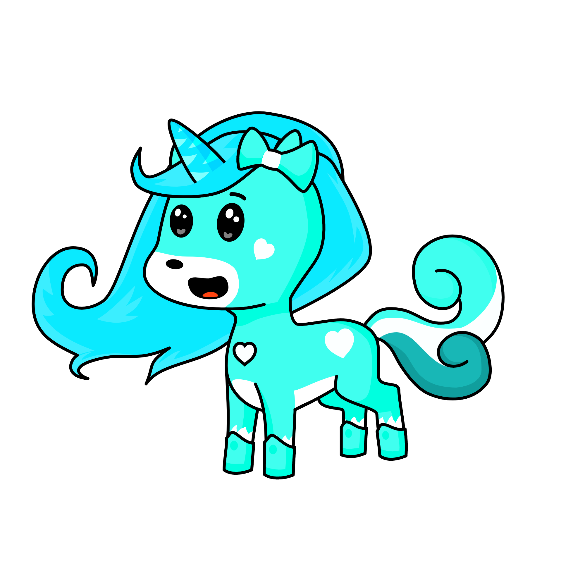 snowy, the unicorn
