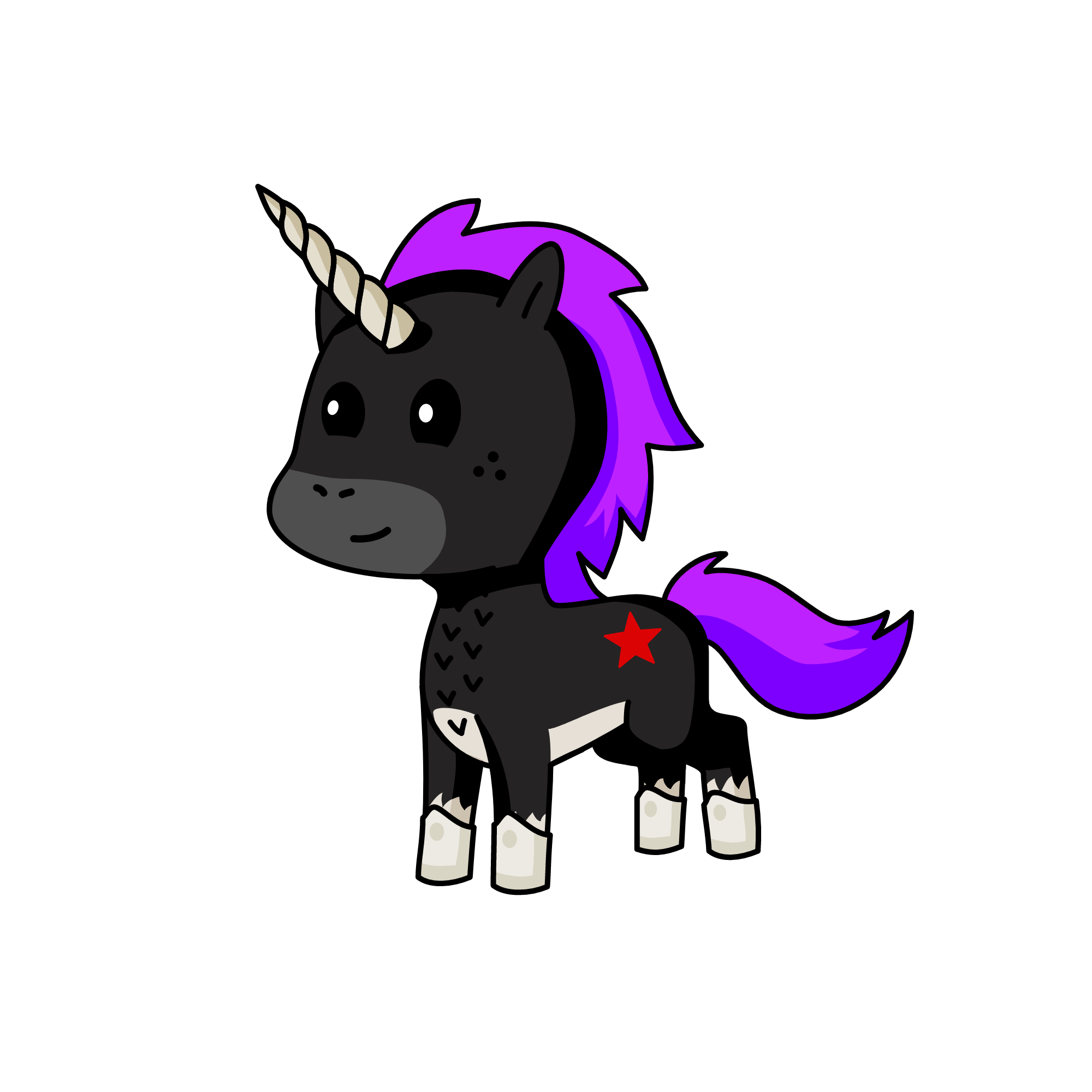 A, the unicorn