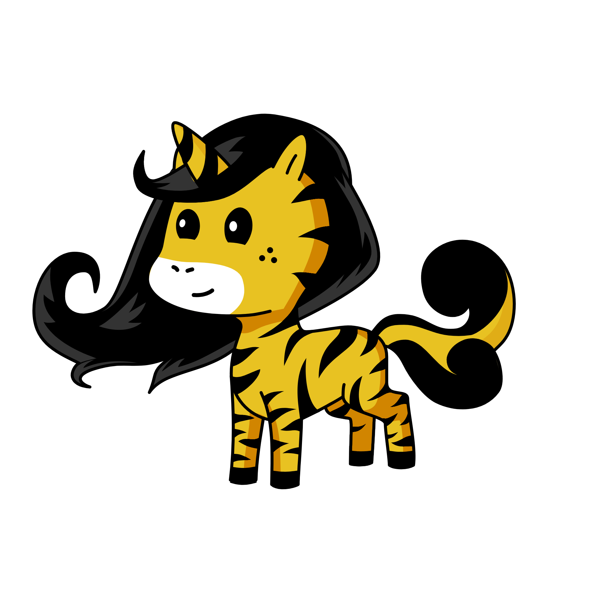 tiger, the unicorn