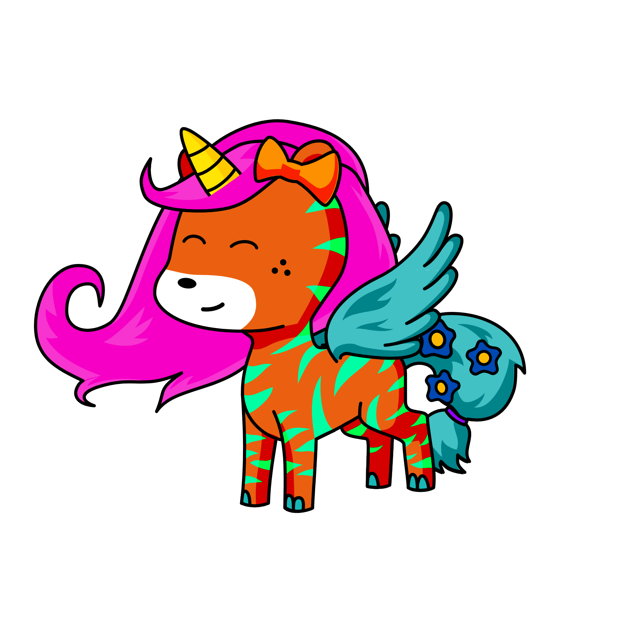 Lovely and Cute , the unicorn