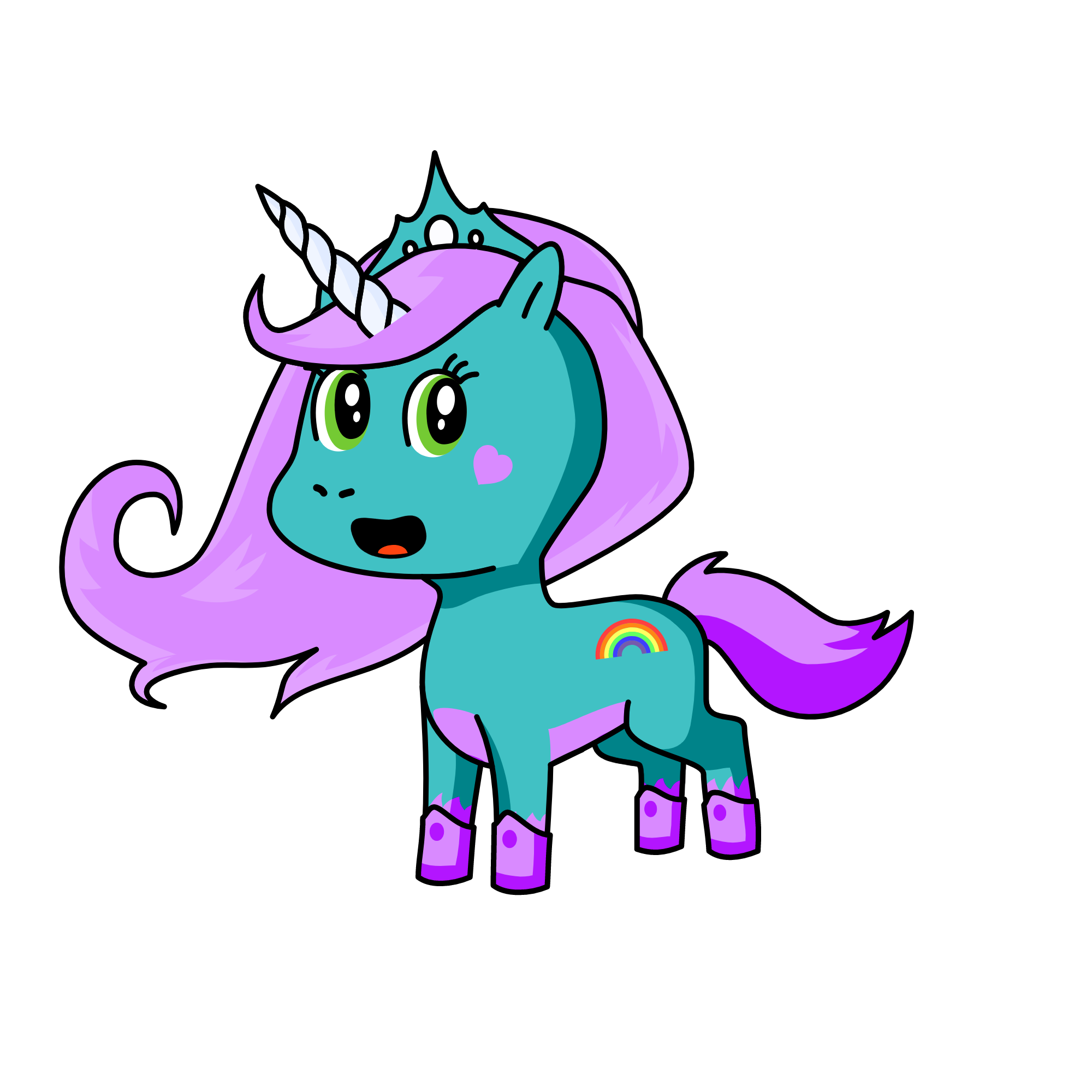 Rainbow Cloud, the unicorn