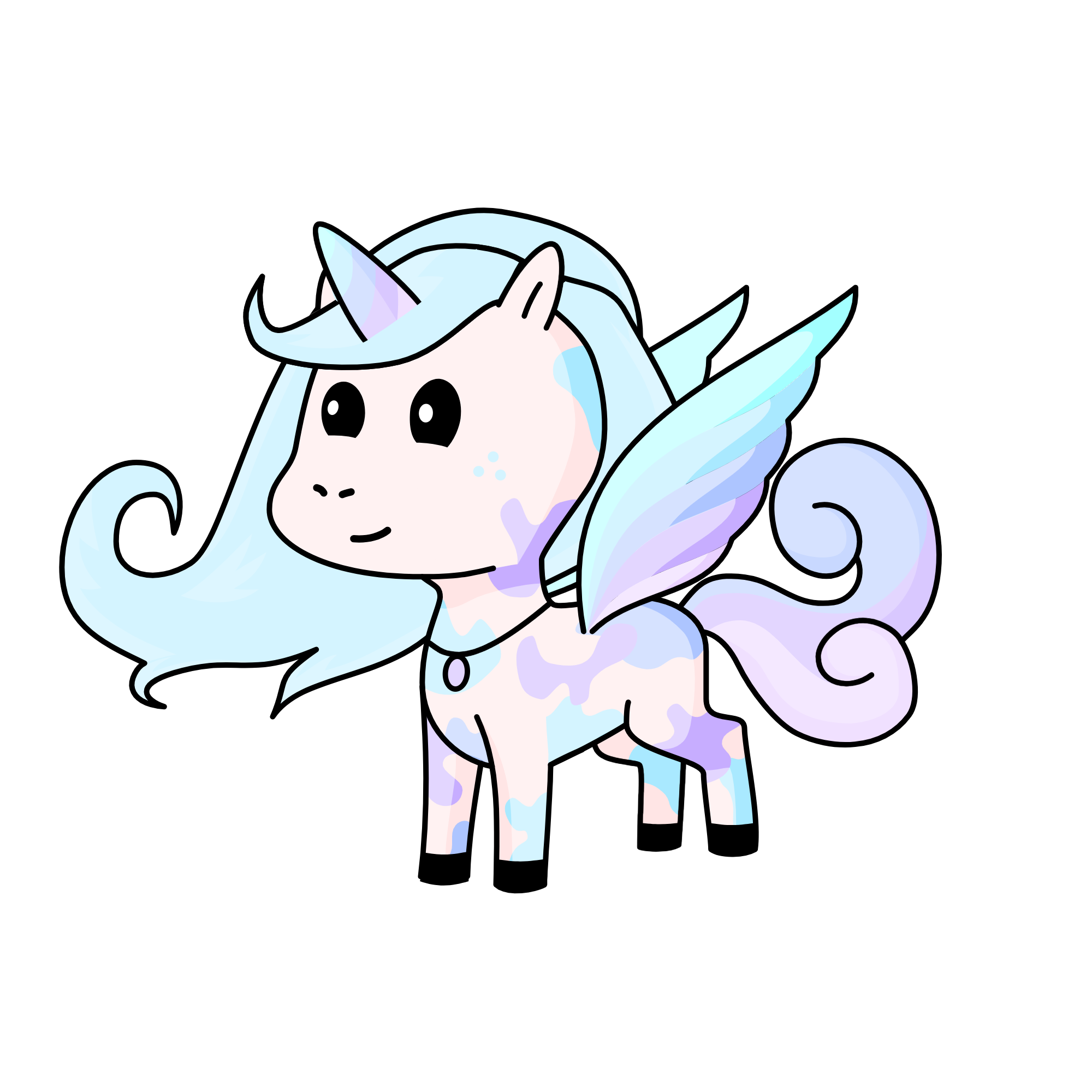 pastel, the unicorn