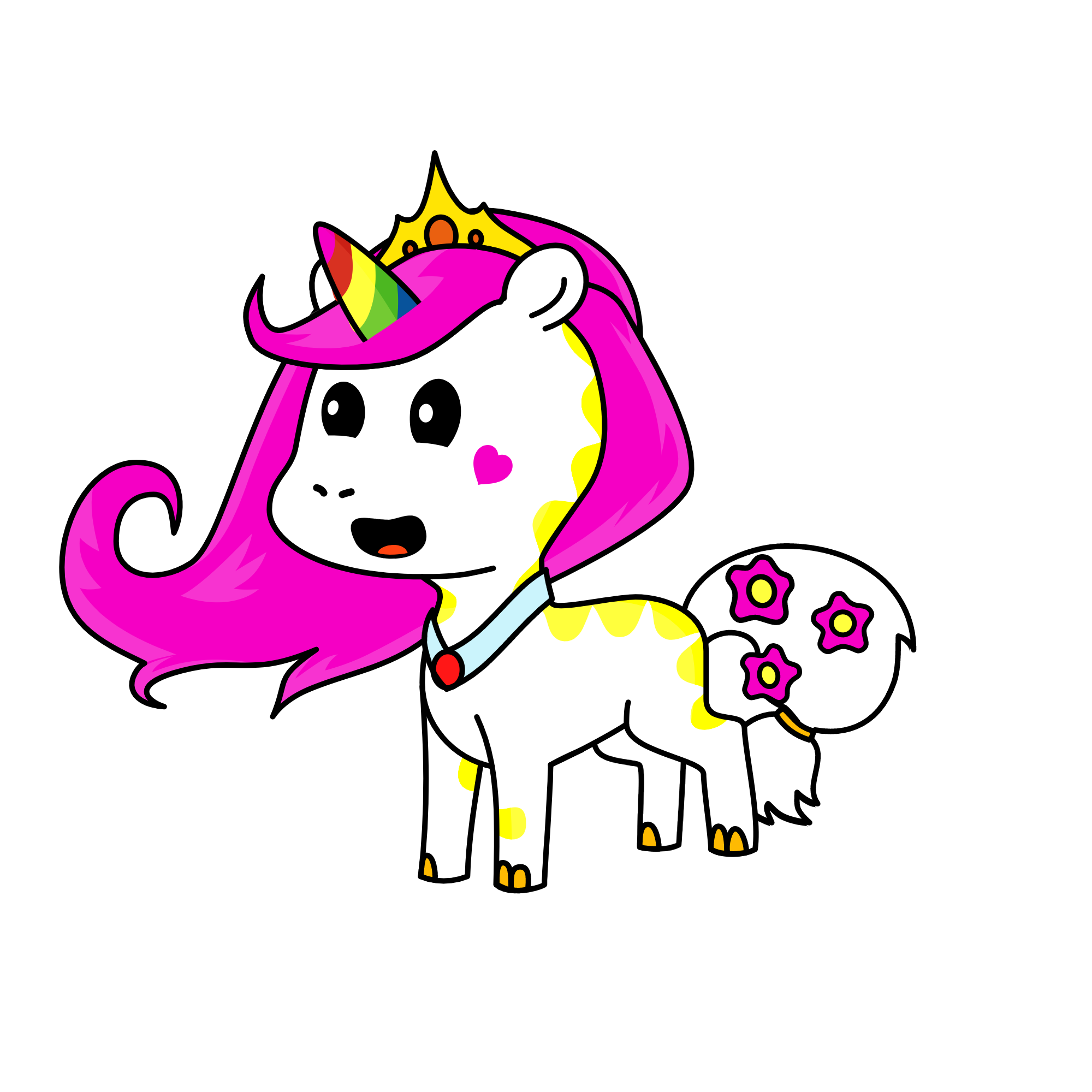 Pinky, the unicorn