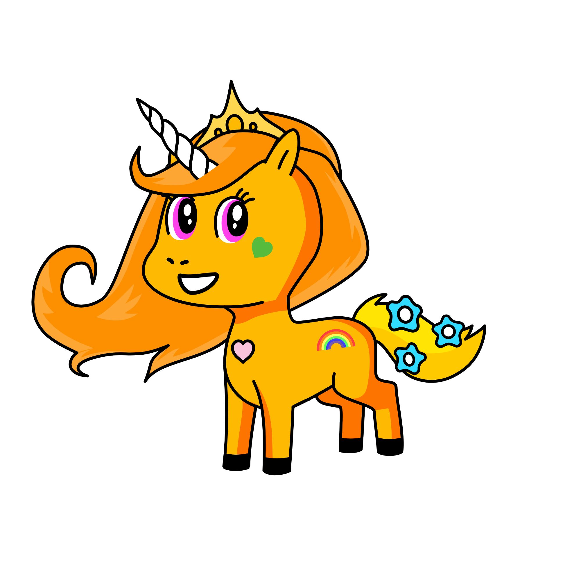 b, the unicorn