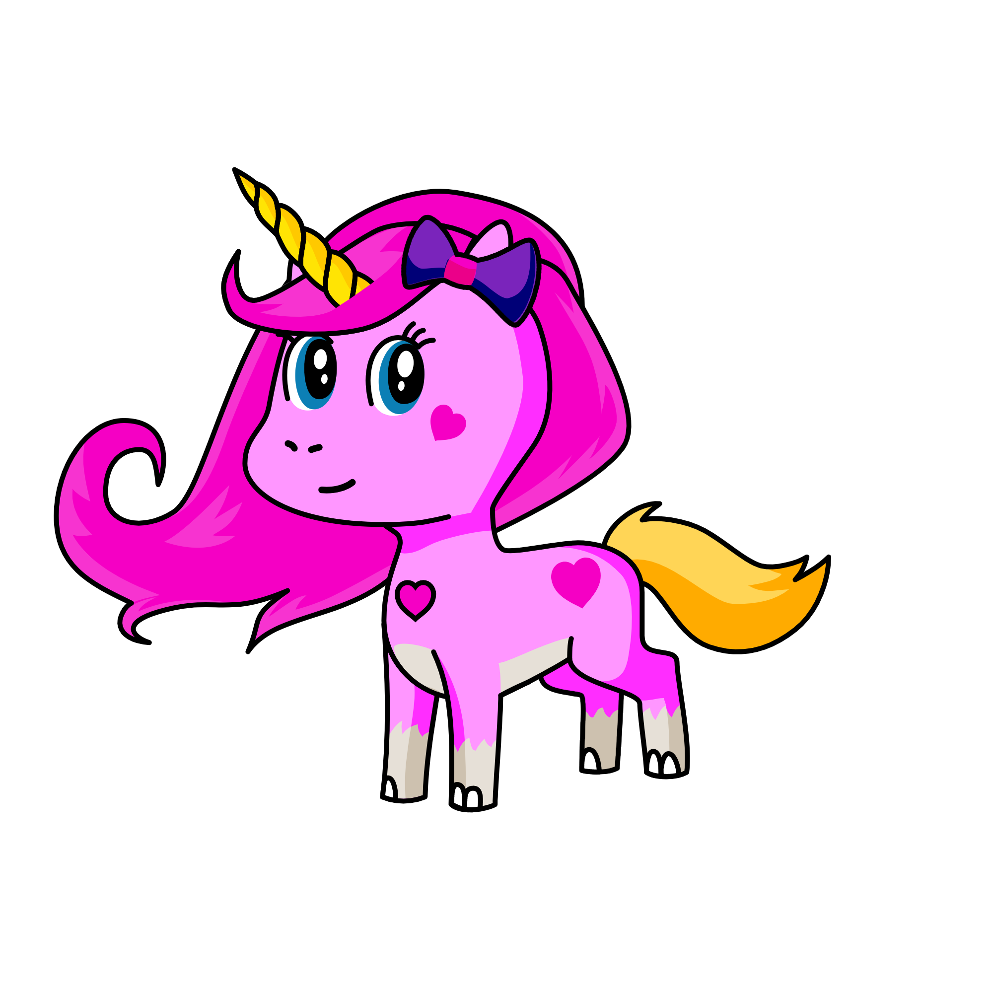 Cutey, the unicorn