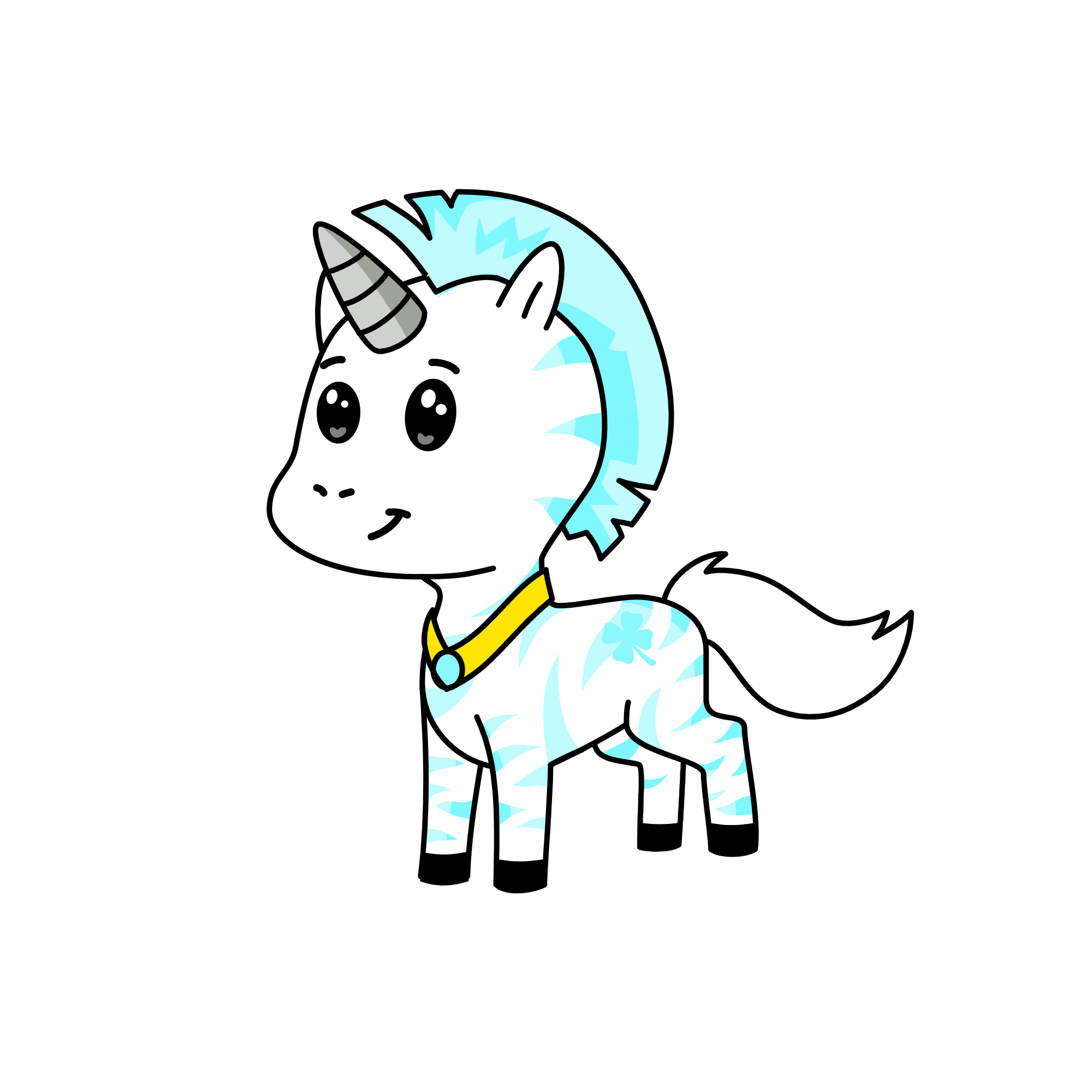 Snow Zebra, the unicorn