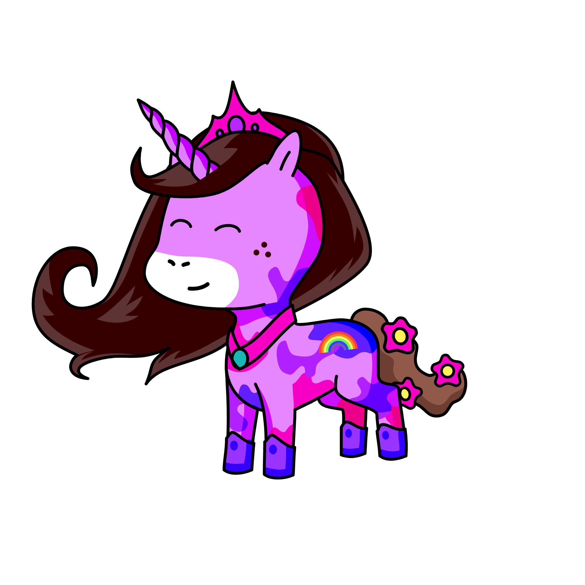 Ponie fofo, the unicorn