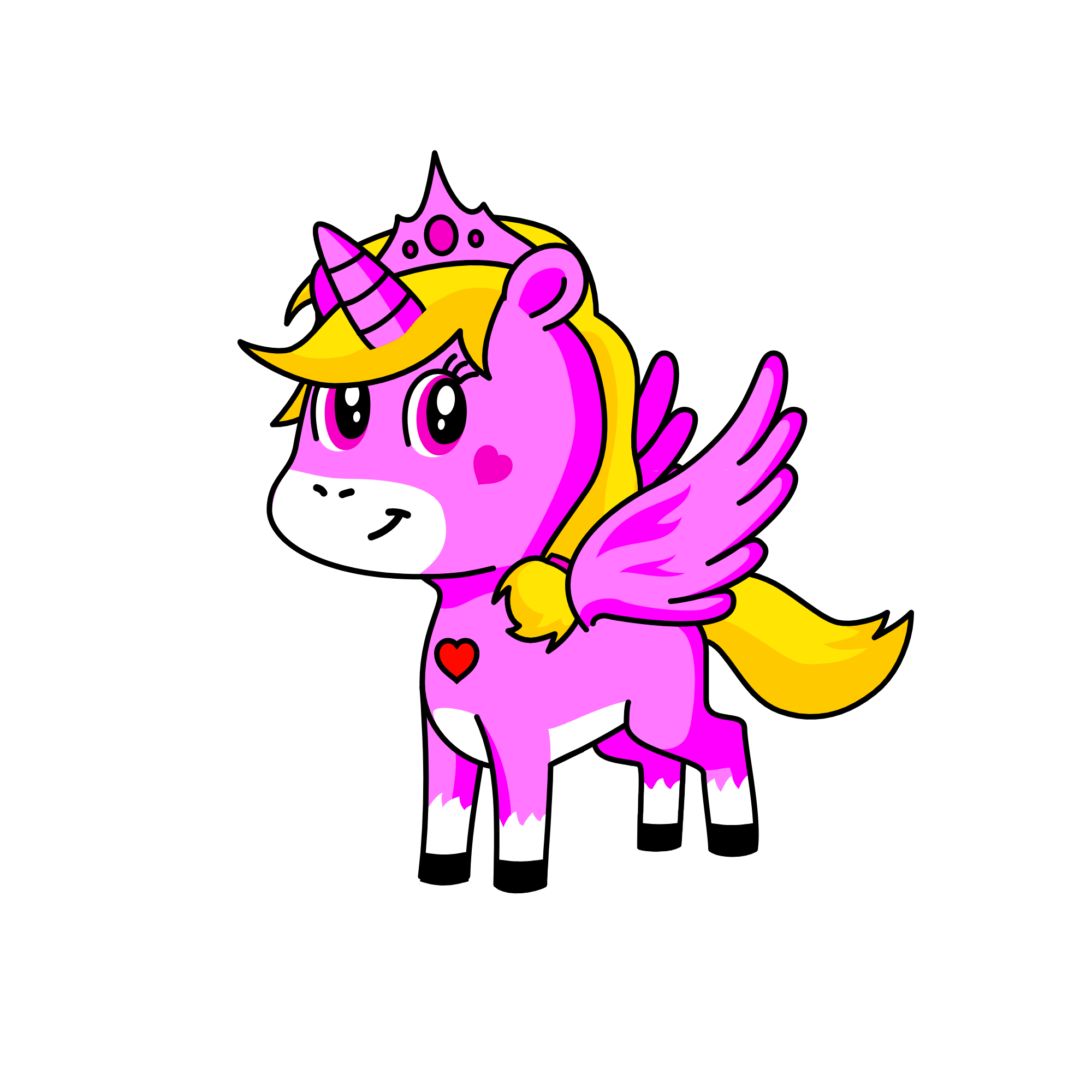 Pink, the unicorn