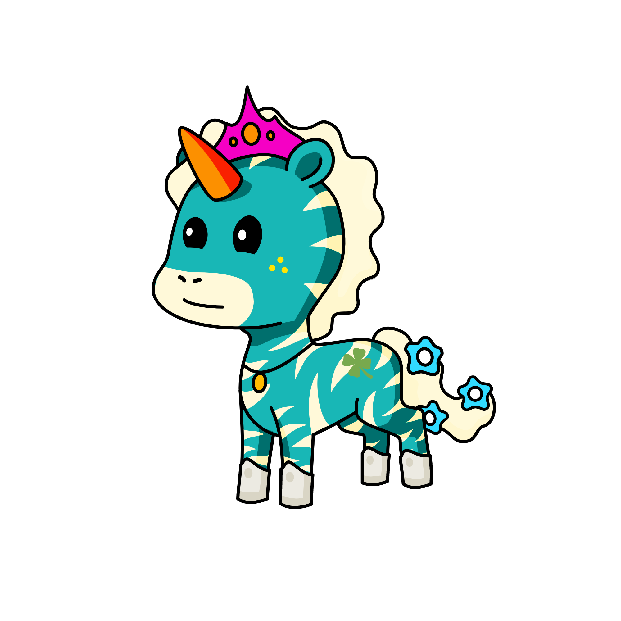 Old Poor Queen, the unicorn