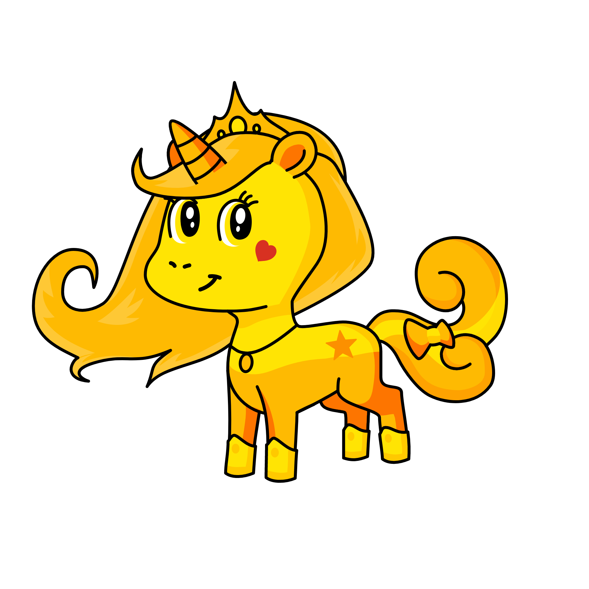 princess goldy, the unicorn