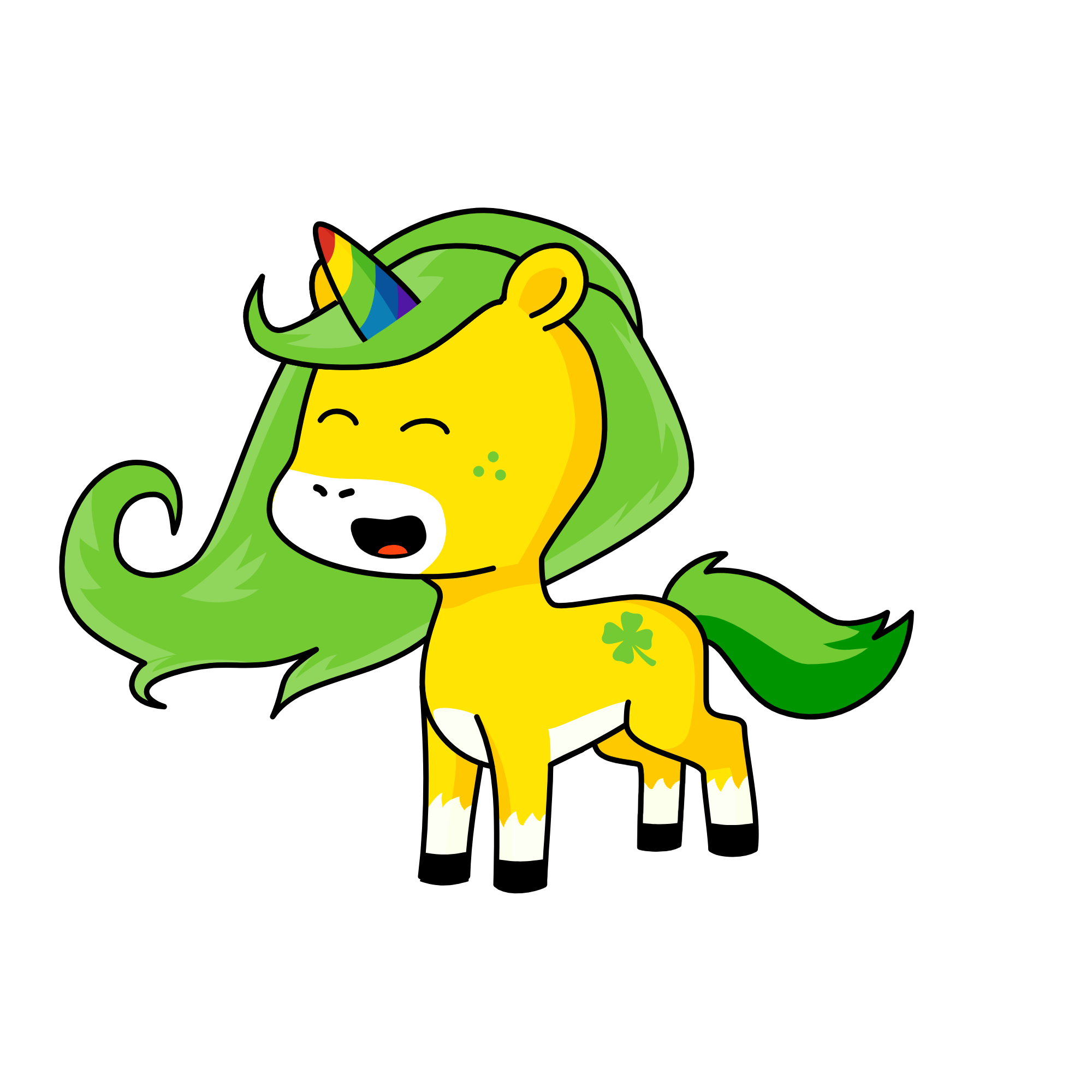 green ivy, the unicorn