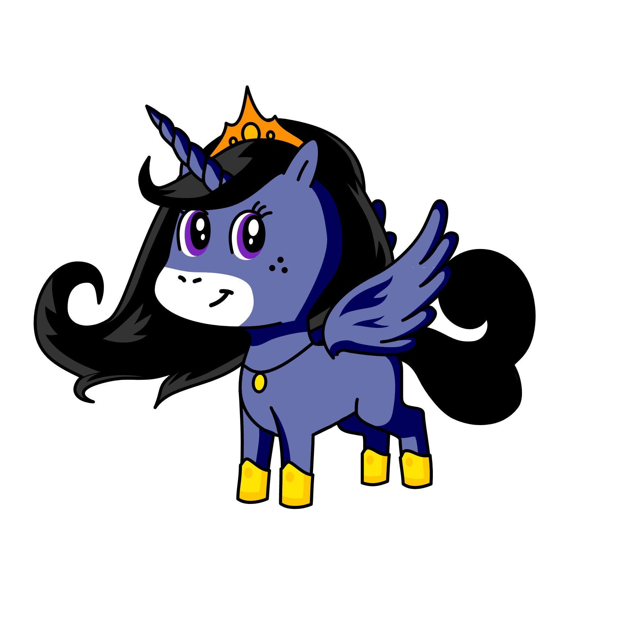 I am sun's sister moon, the unicorn