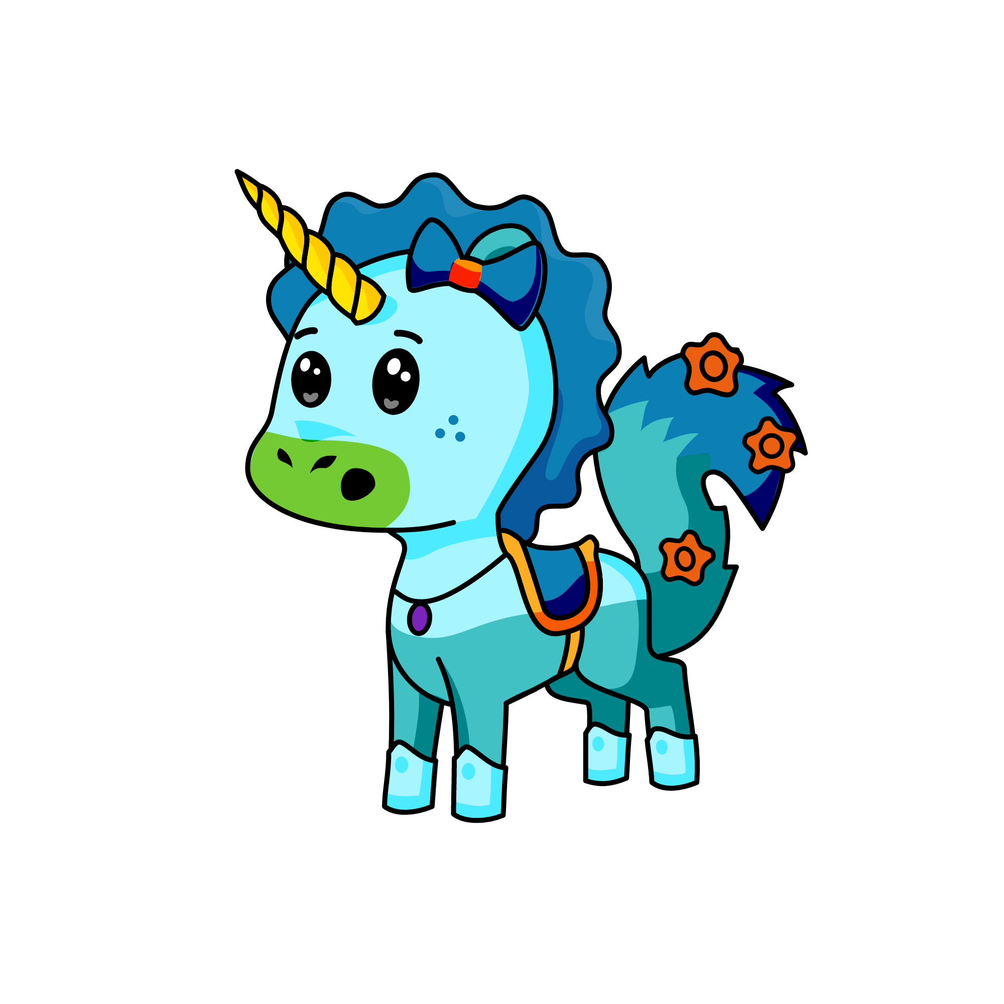 Bluecorn, the unicorn