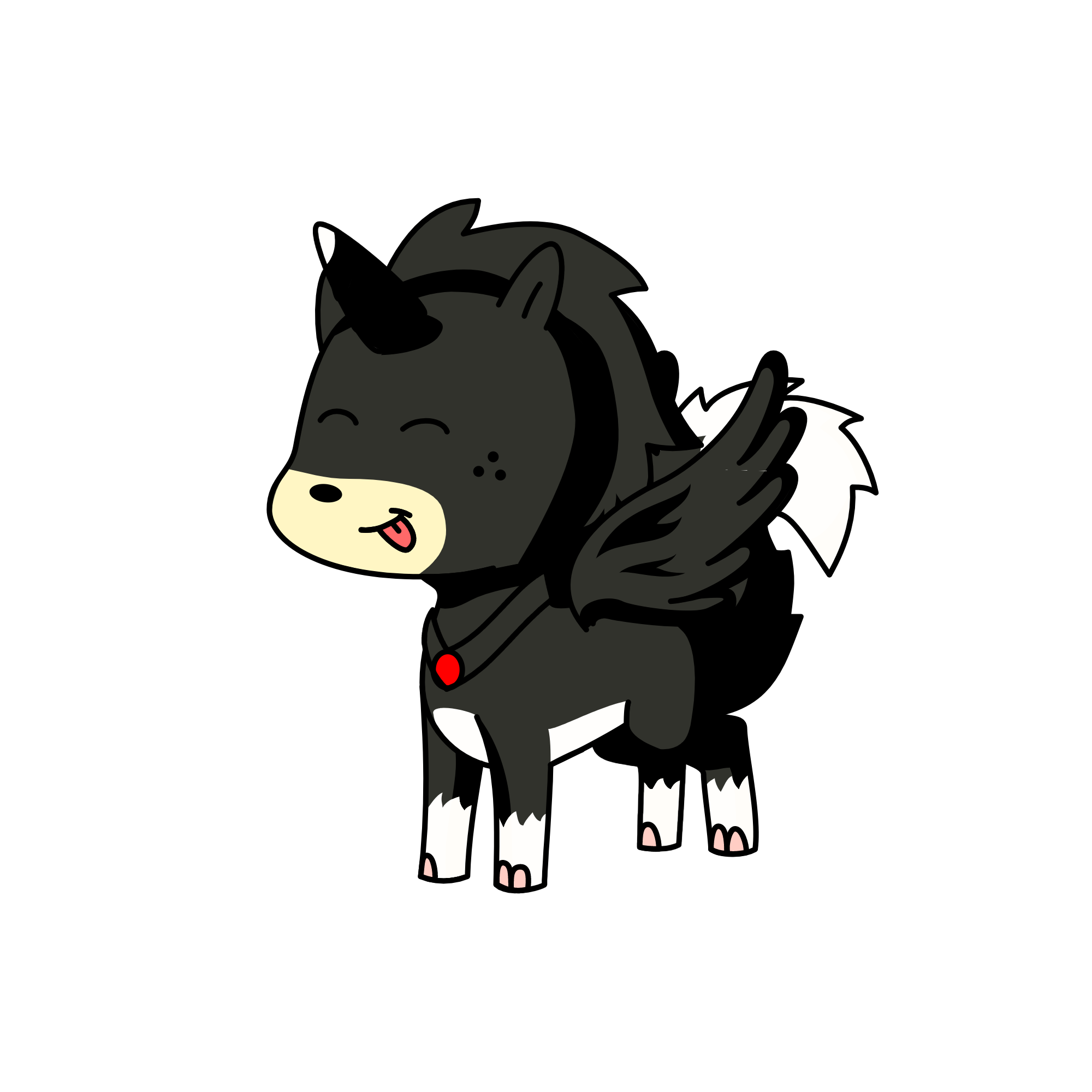 fred\my dog as a unicorn, the unicorn