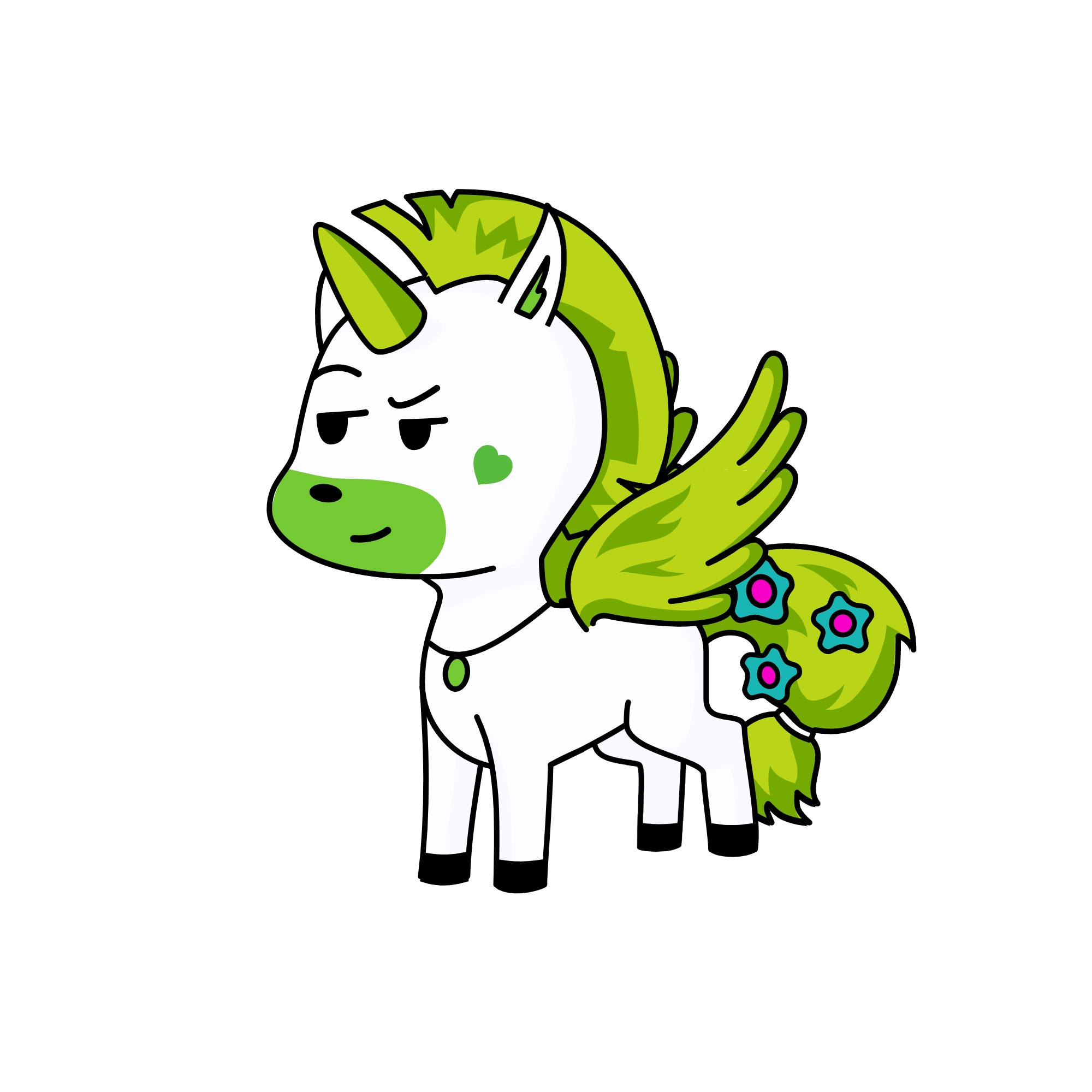 greeni, the unicorn