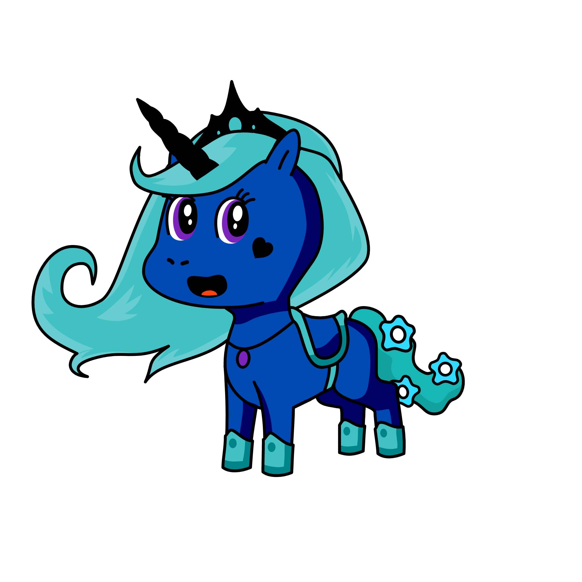 moonlight, the unicorn