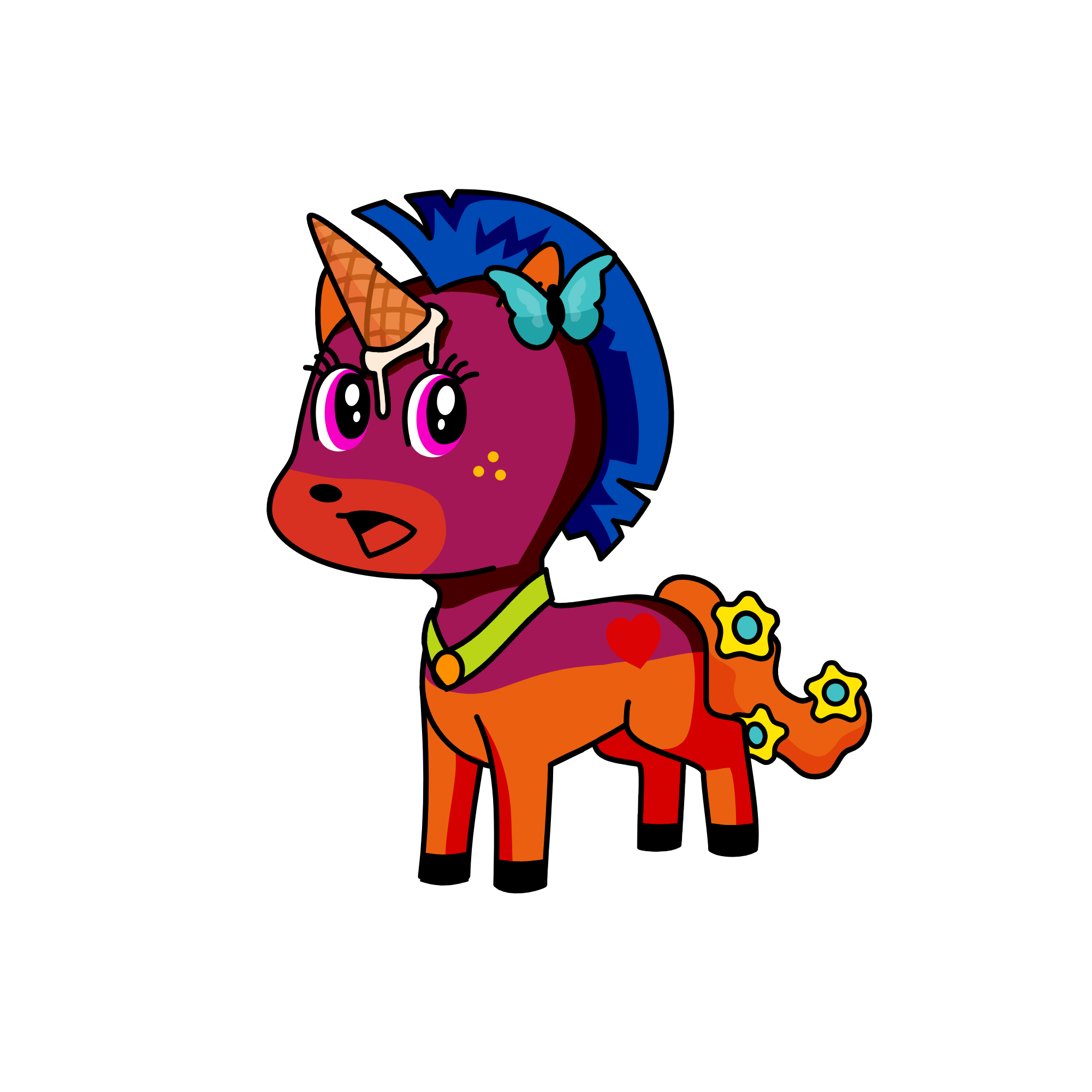 kk, the unicorn