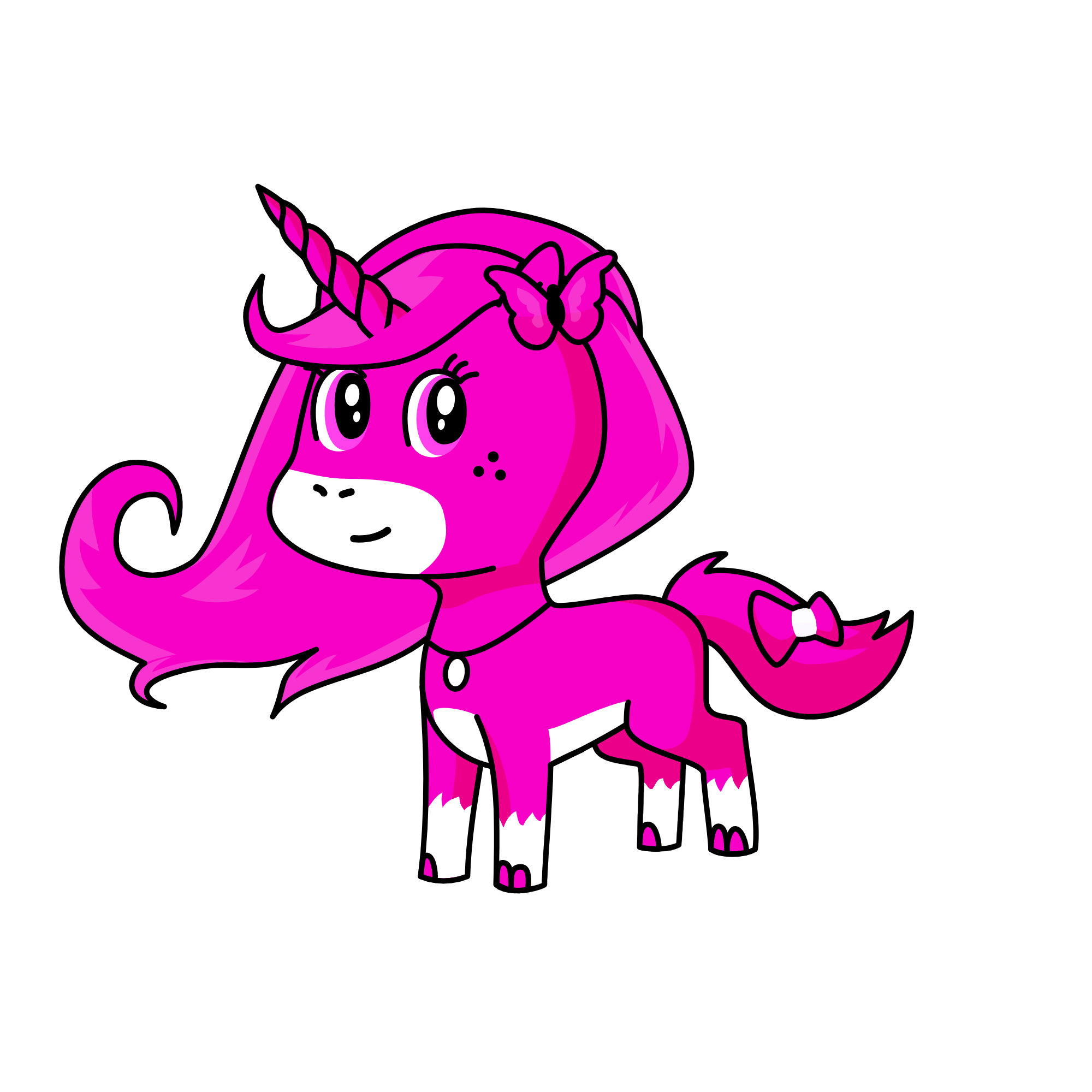 Pinky, the unicorn