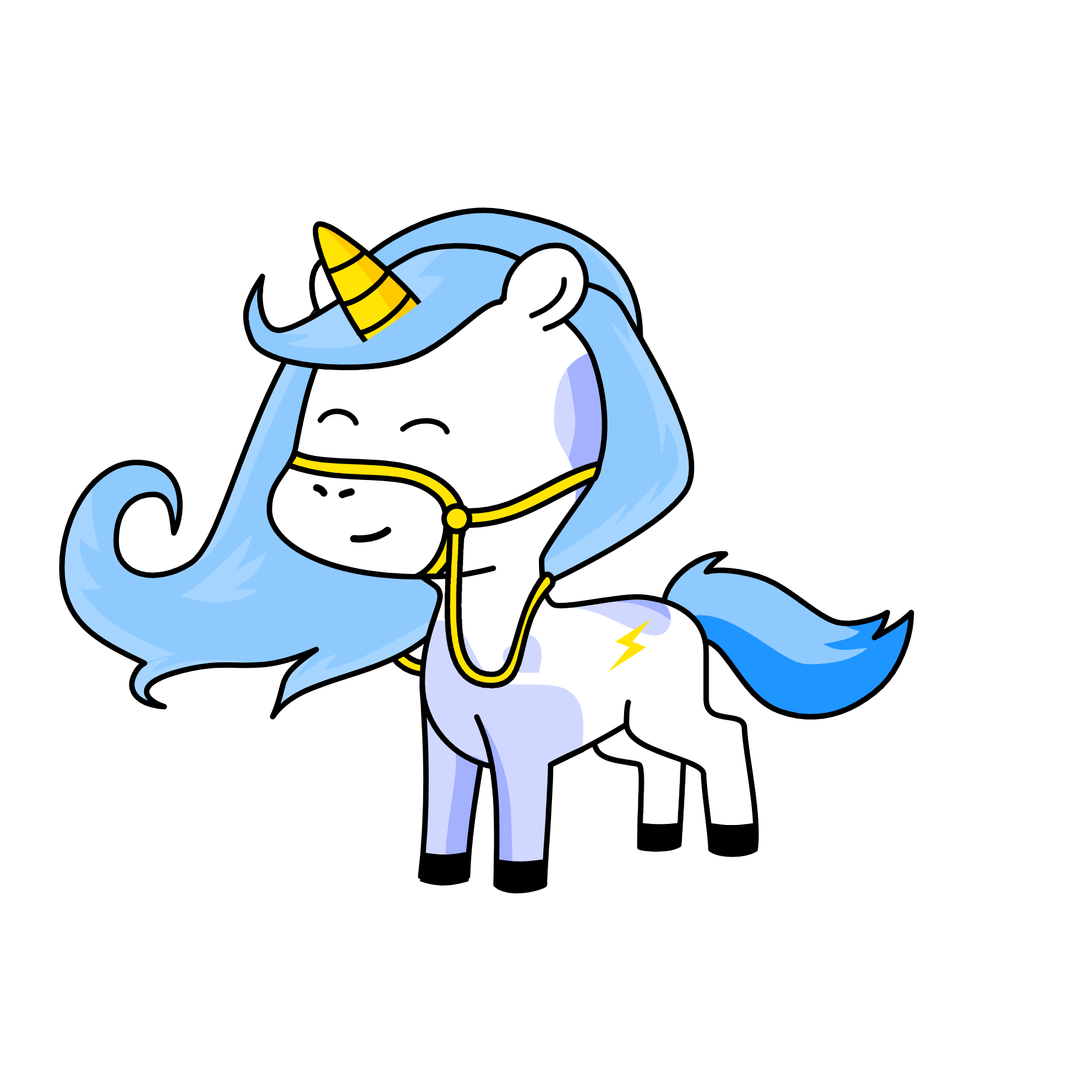 Lightning star, the unicorn