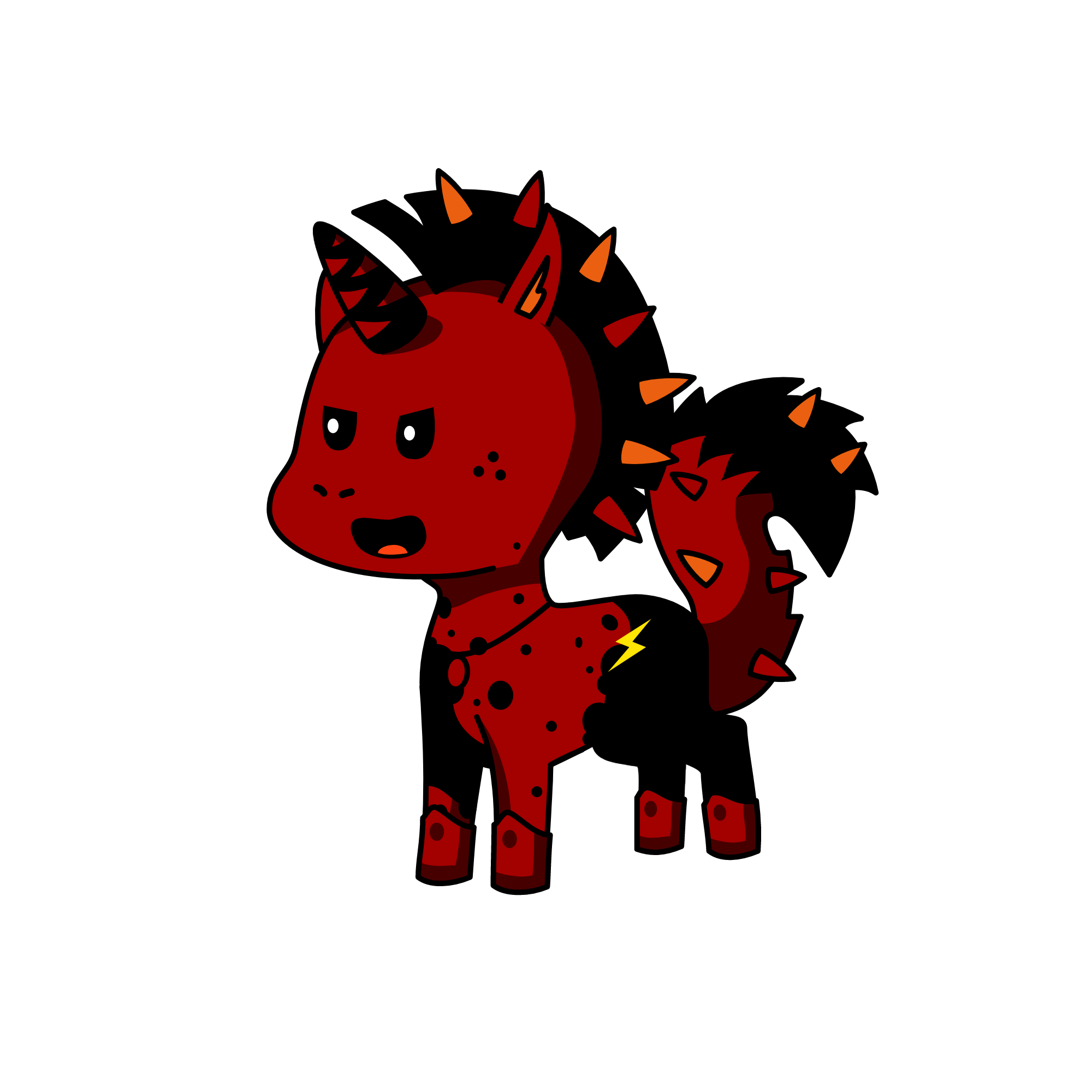 Red Fire, the unicorn